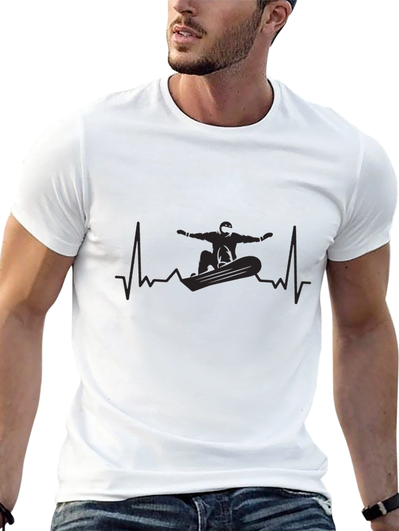 Snowboard Heartbeat T-Shirt