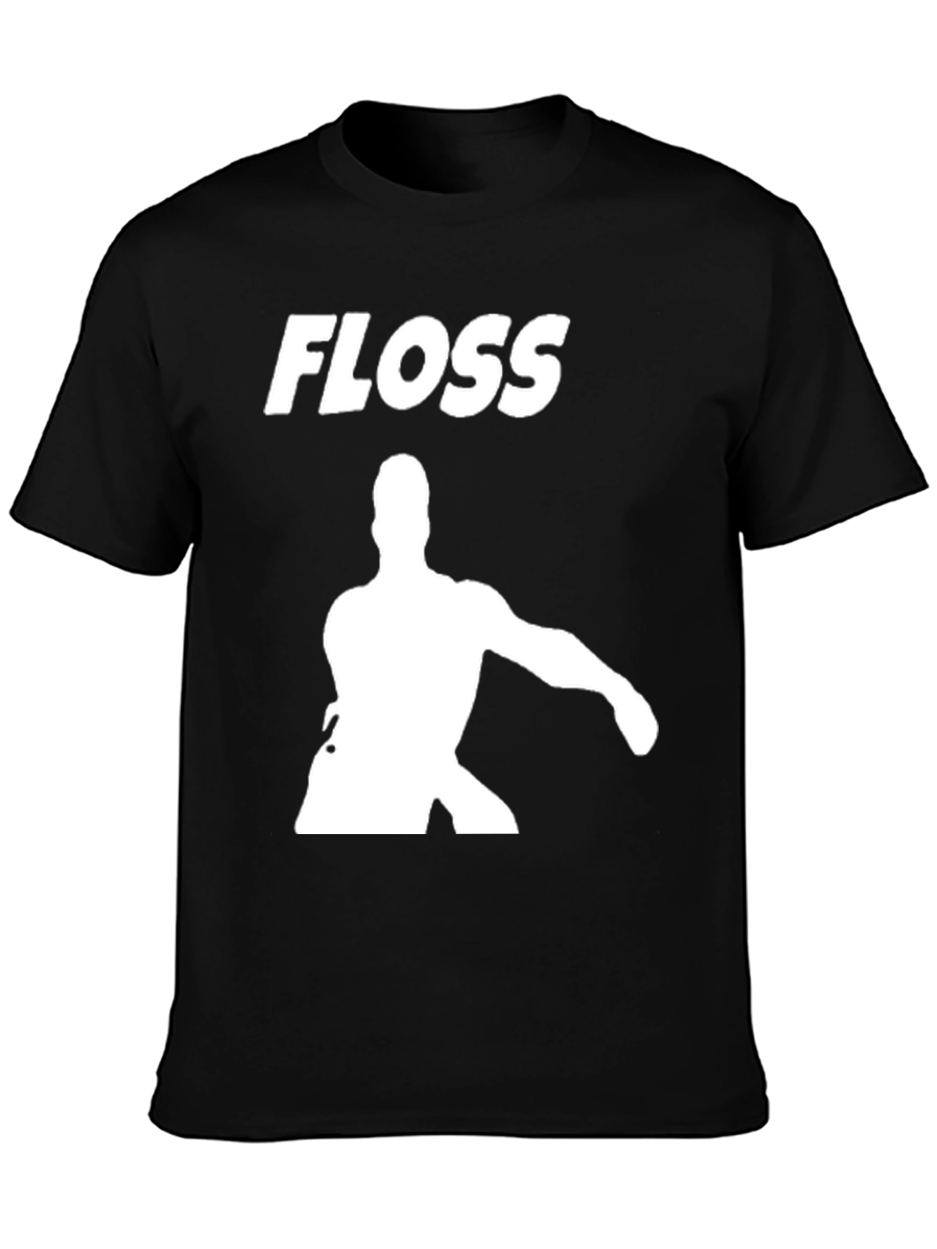 Floss Dance Move Black Graphic T-Shirt