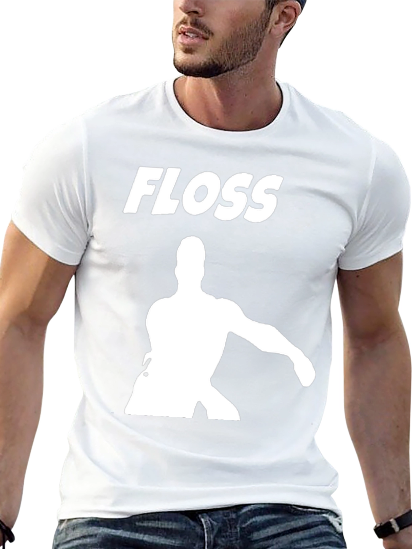Floss Dance Move Black Graphic T-Shirt