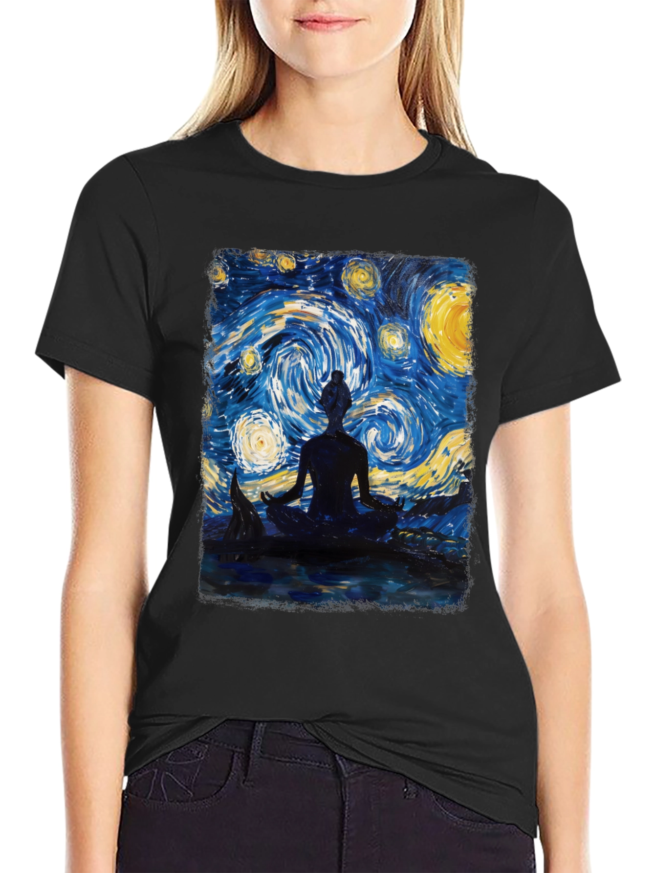 Starry Night Meditation T-Shirt