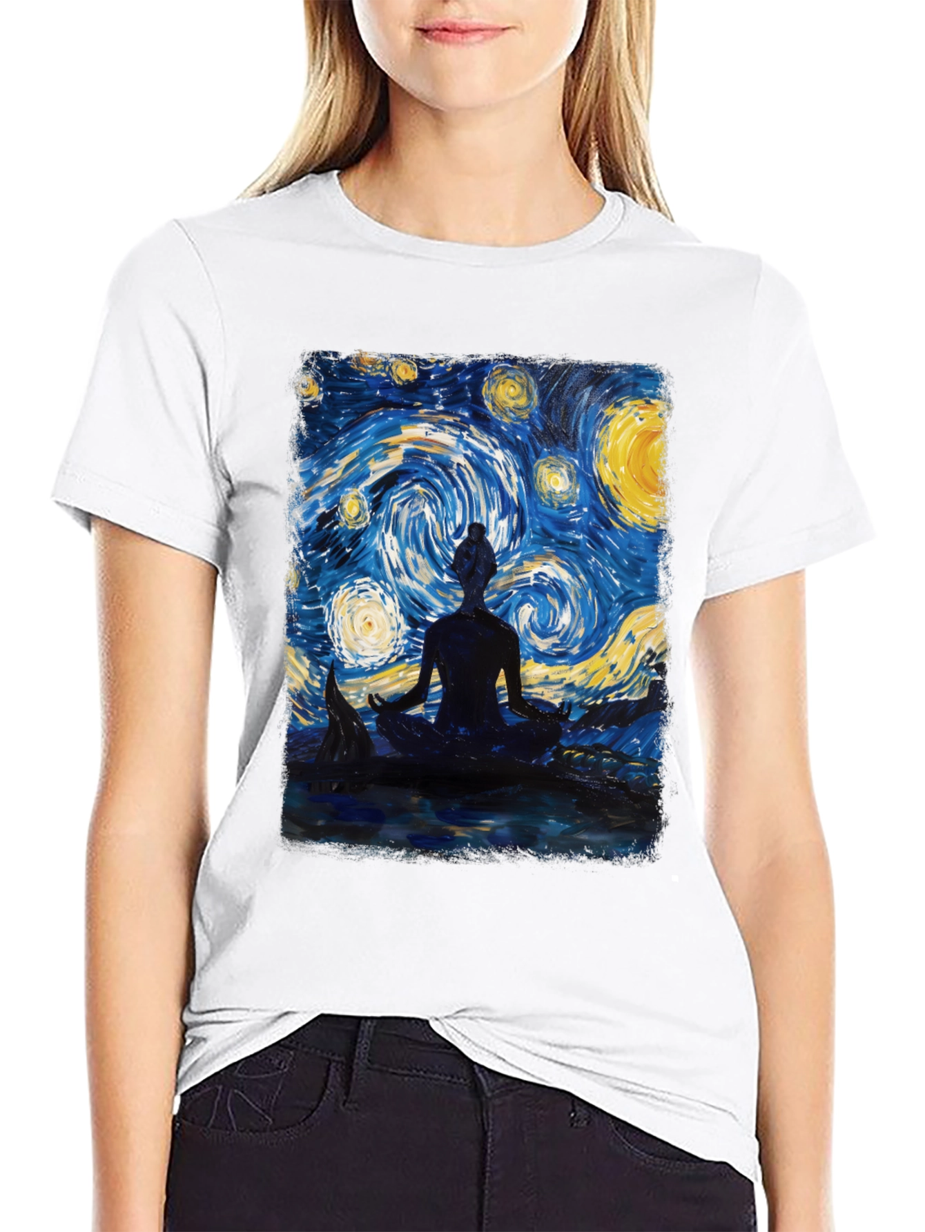 Starry Night Meditation T-Shirt