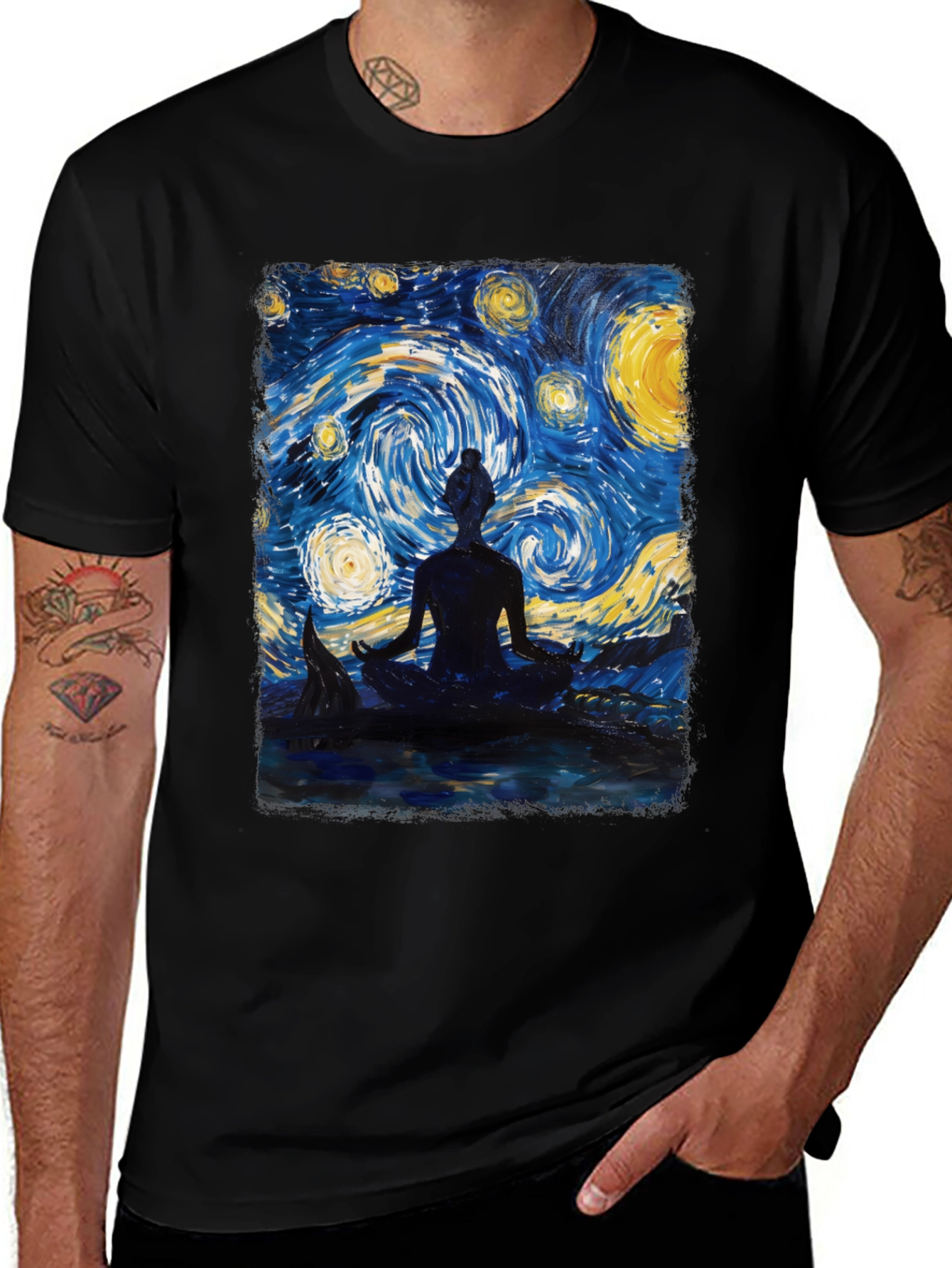 Starry Night Meditation T-Shirt