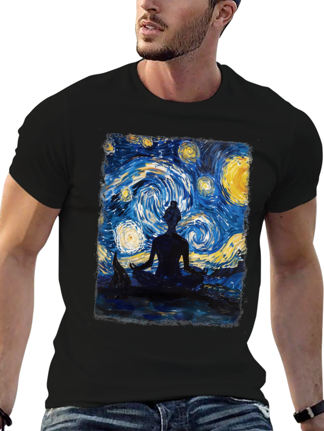 Starry Night Meditation T-Shirt