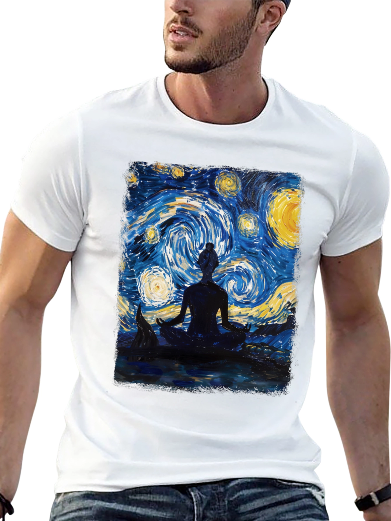 Starry Night Meditation T-Shirt