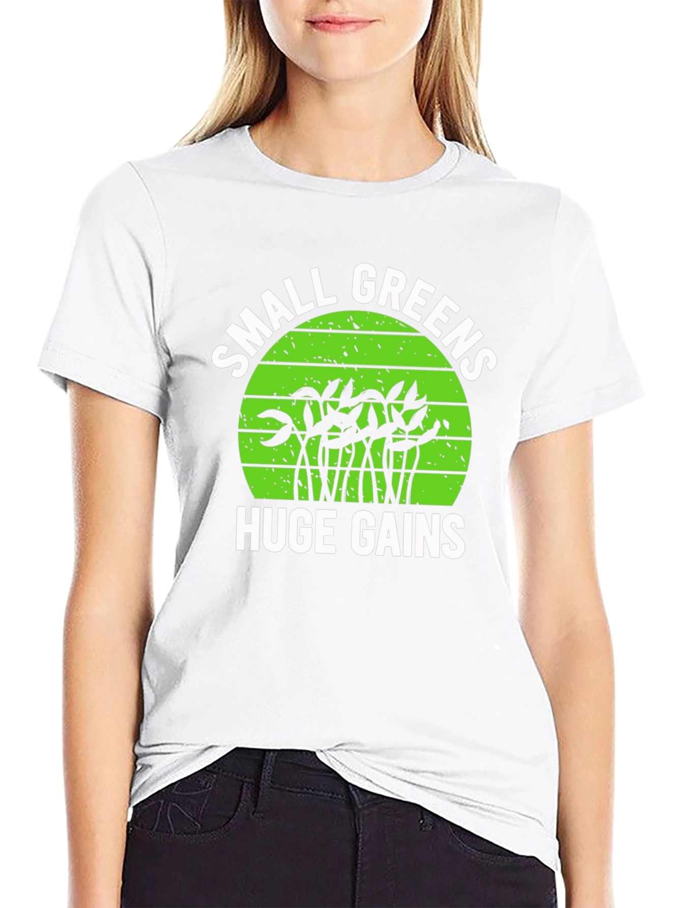 Small Greens Huge Gains Graphic T-Shirt