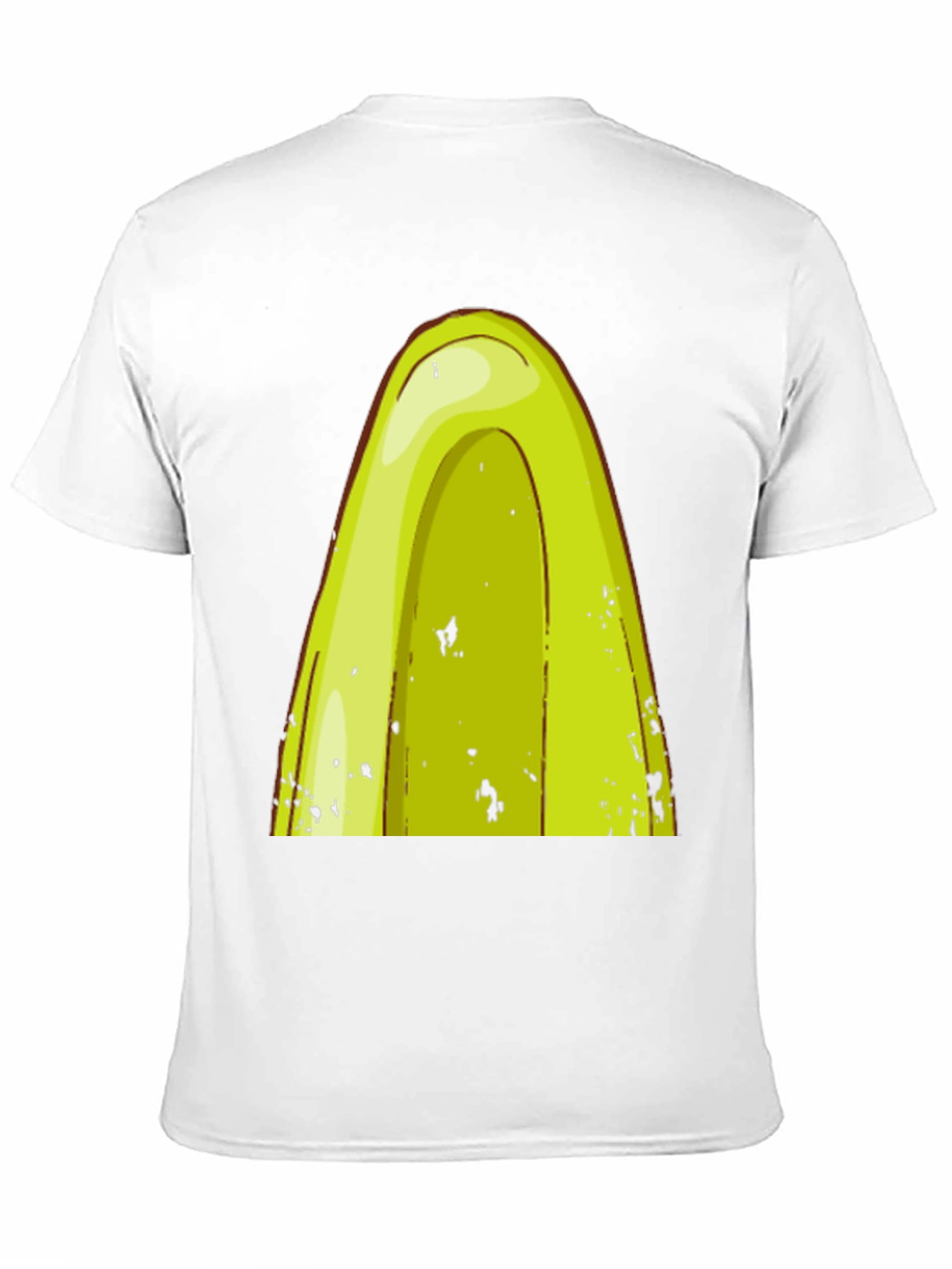 Avocado Cartoon Graphic Tee - Black T-Shirt