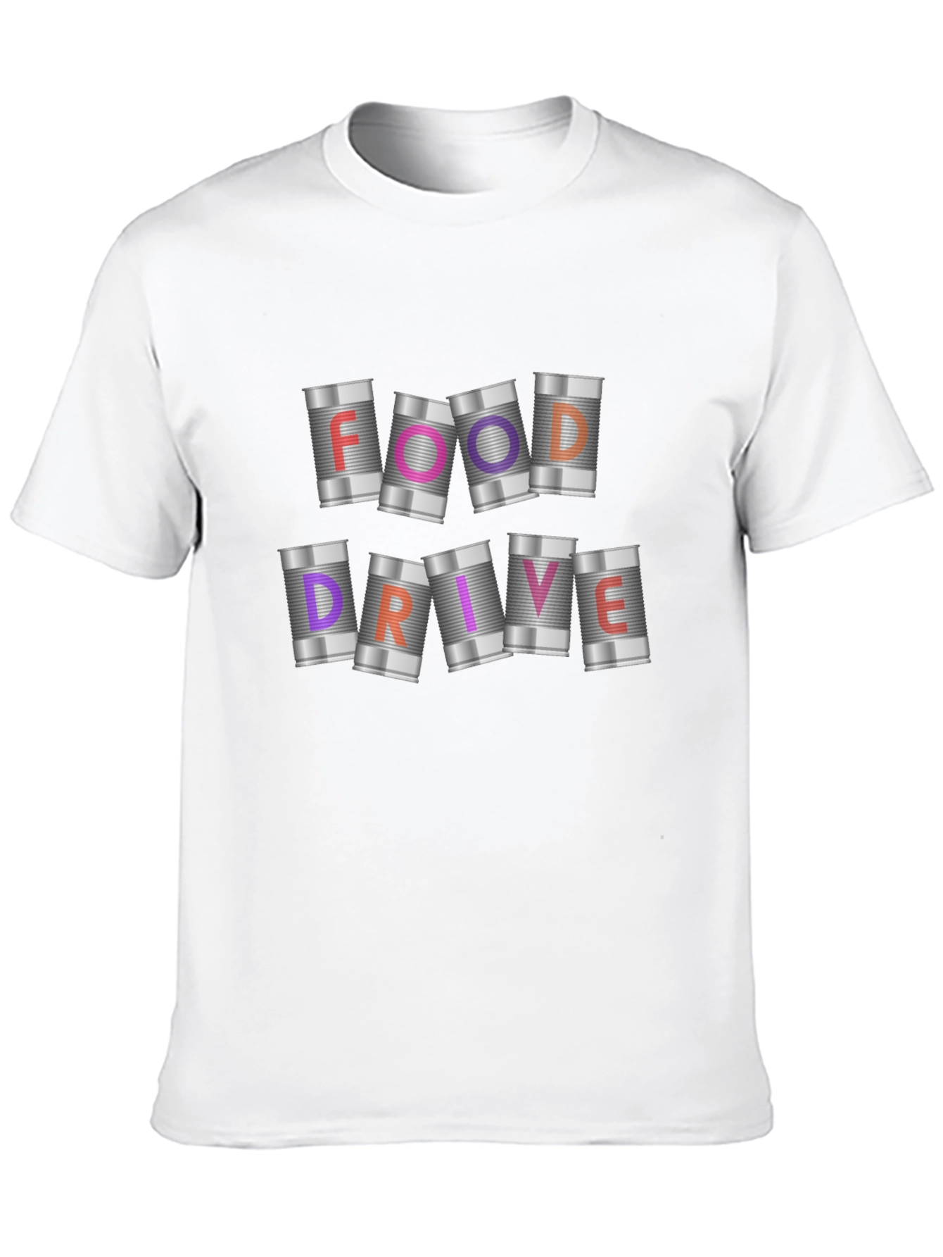 Food Drive T-Shirt: Canned Goods Design