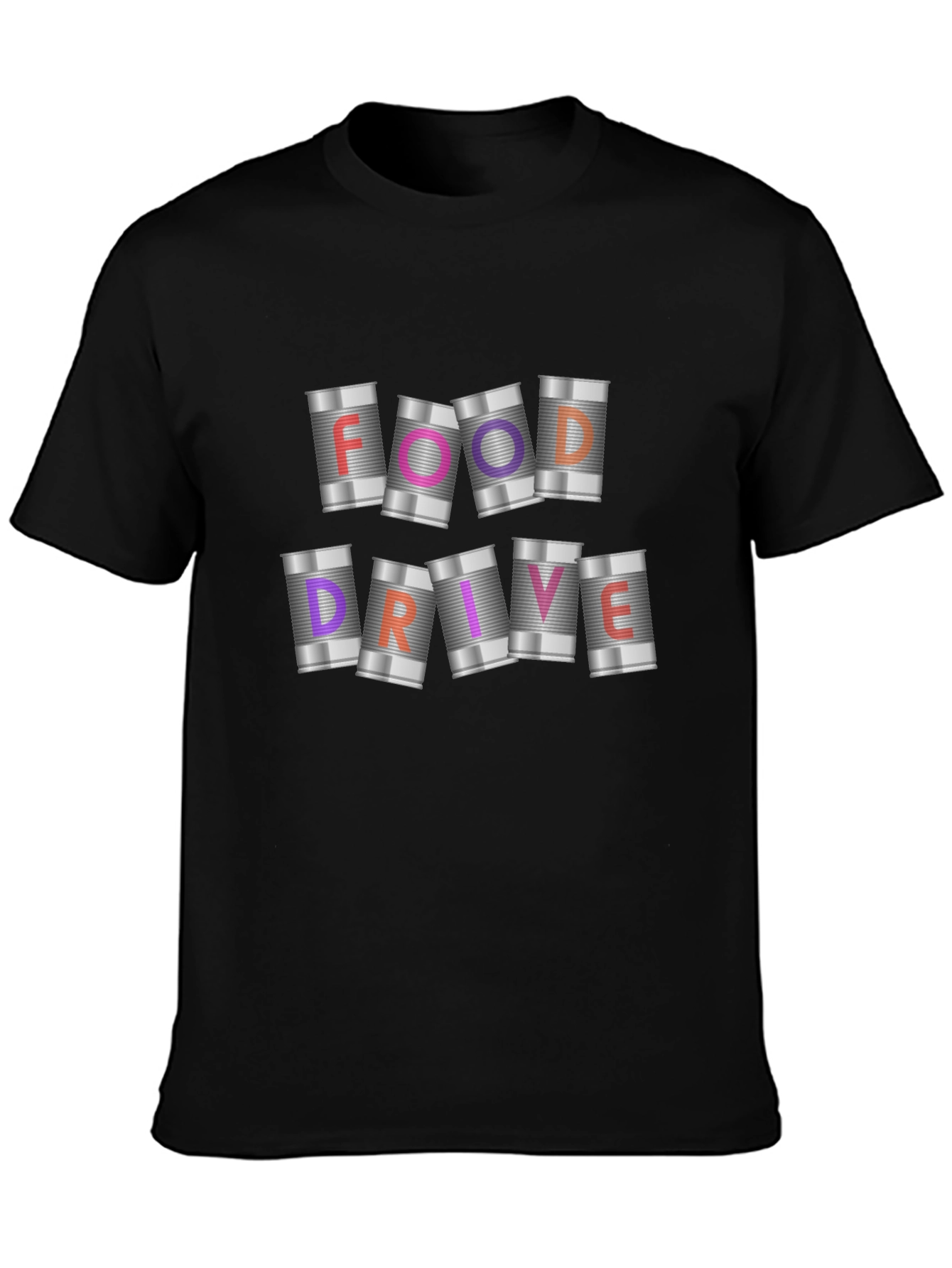 Food Drive T-Shirt: Canned Goods Design