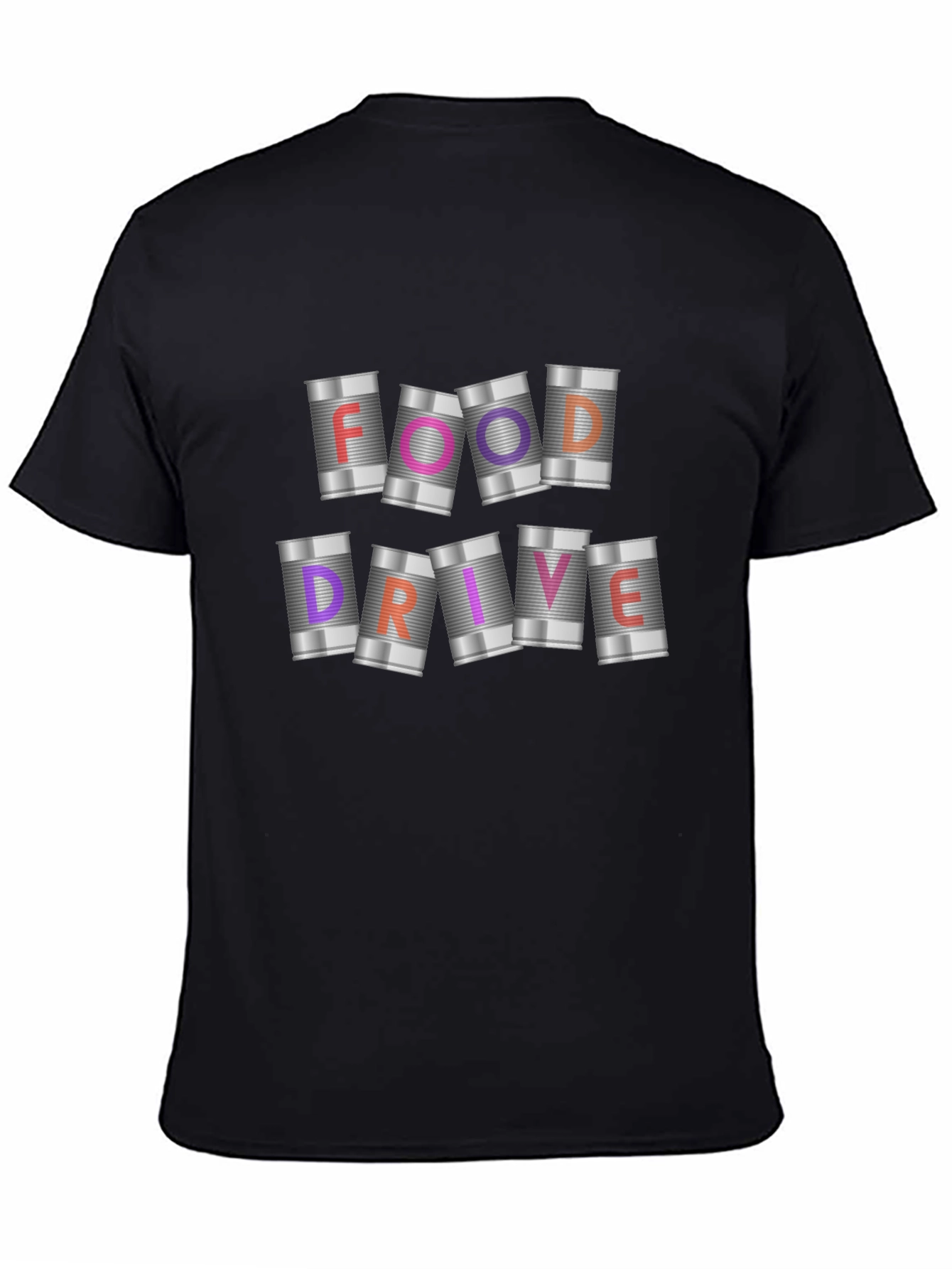 Food Drive T-Shirt: Canned Goods Design