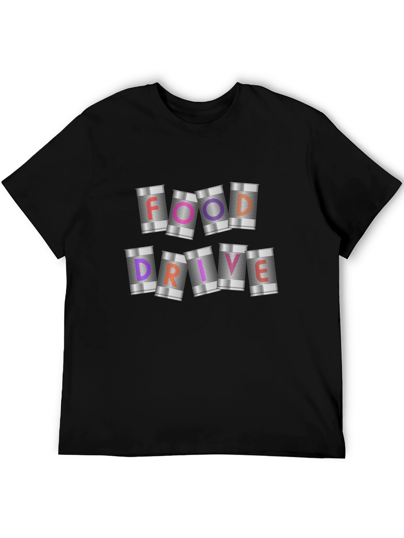 Food Drive T-Shirt: Canned Goods Design