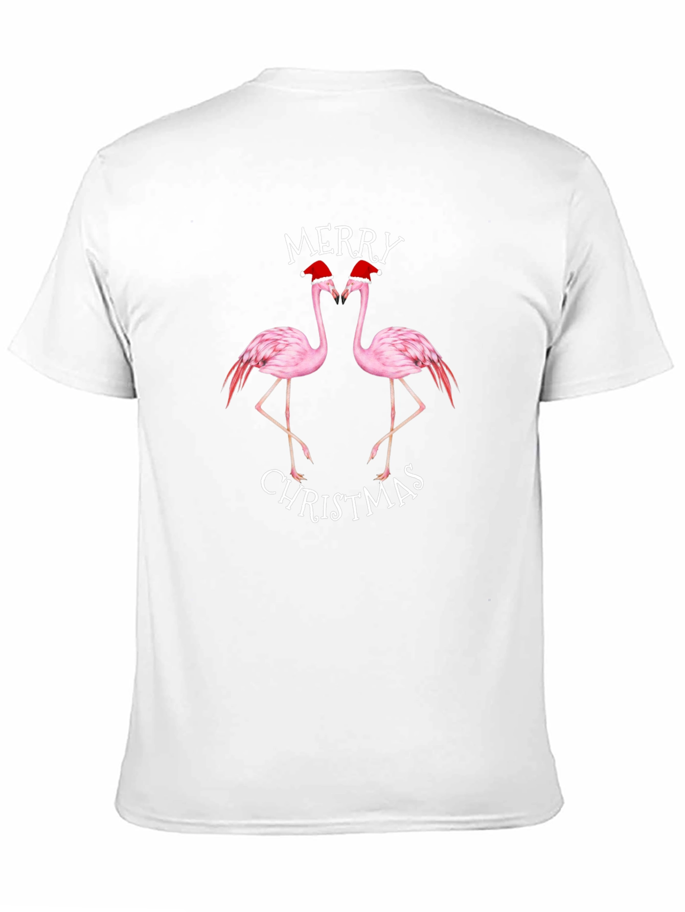 Merry Christmas Flamingo Graphic Tee