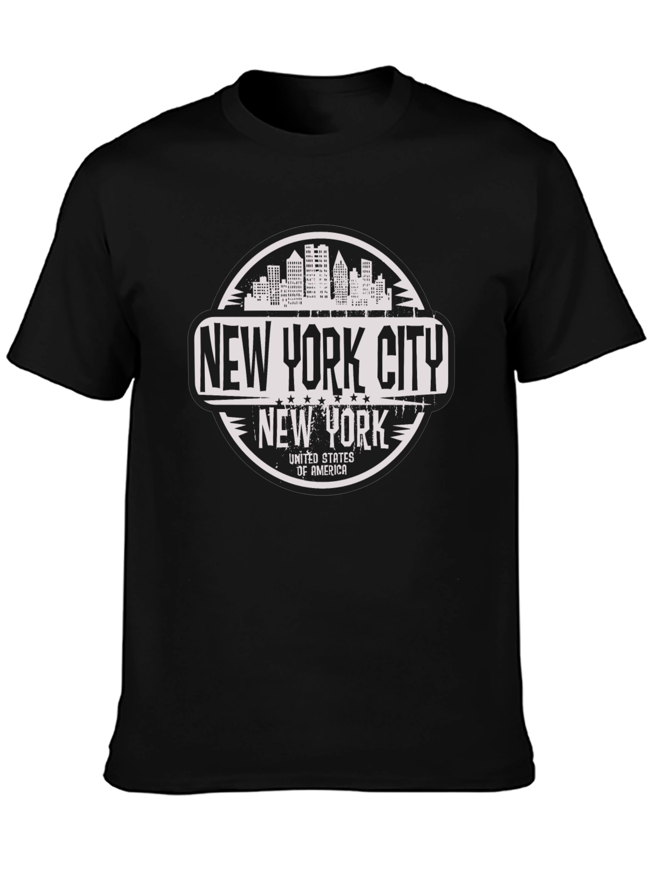 New York City T-Shirt - USA Skyline Design