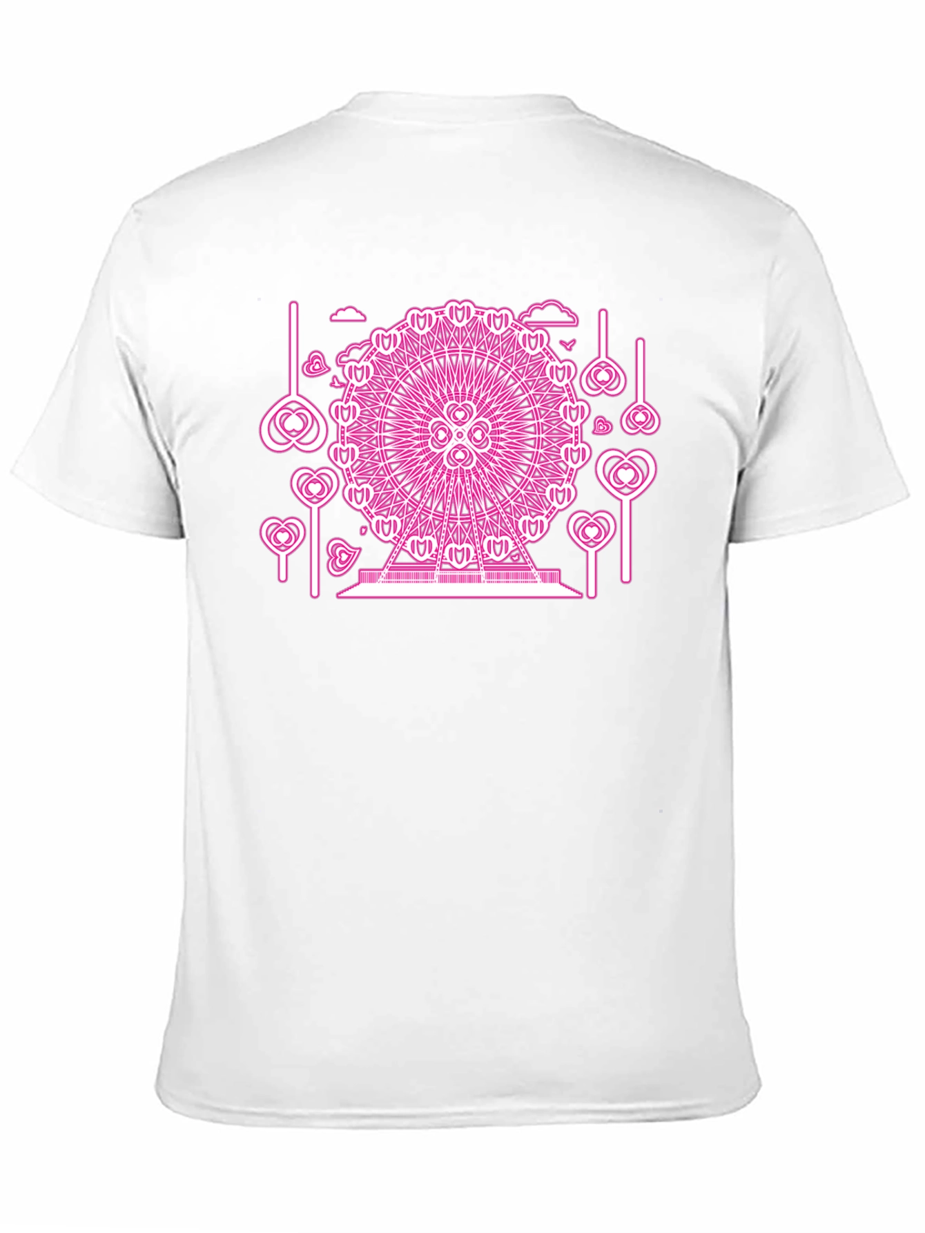 Pink Neon Ferris Wheel Graphic Tee
