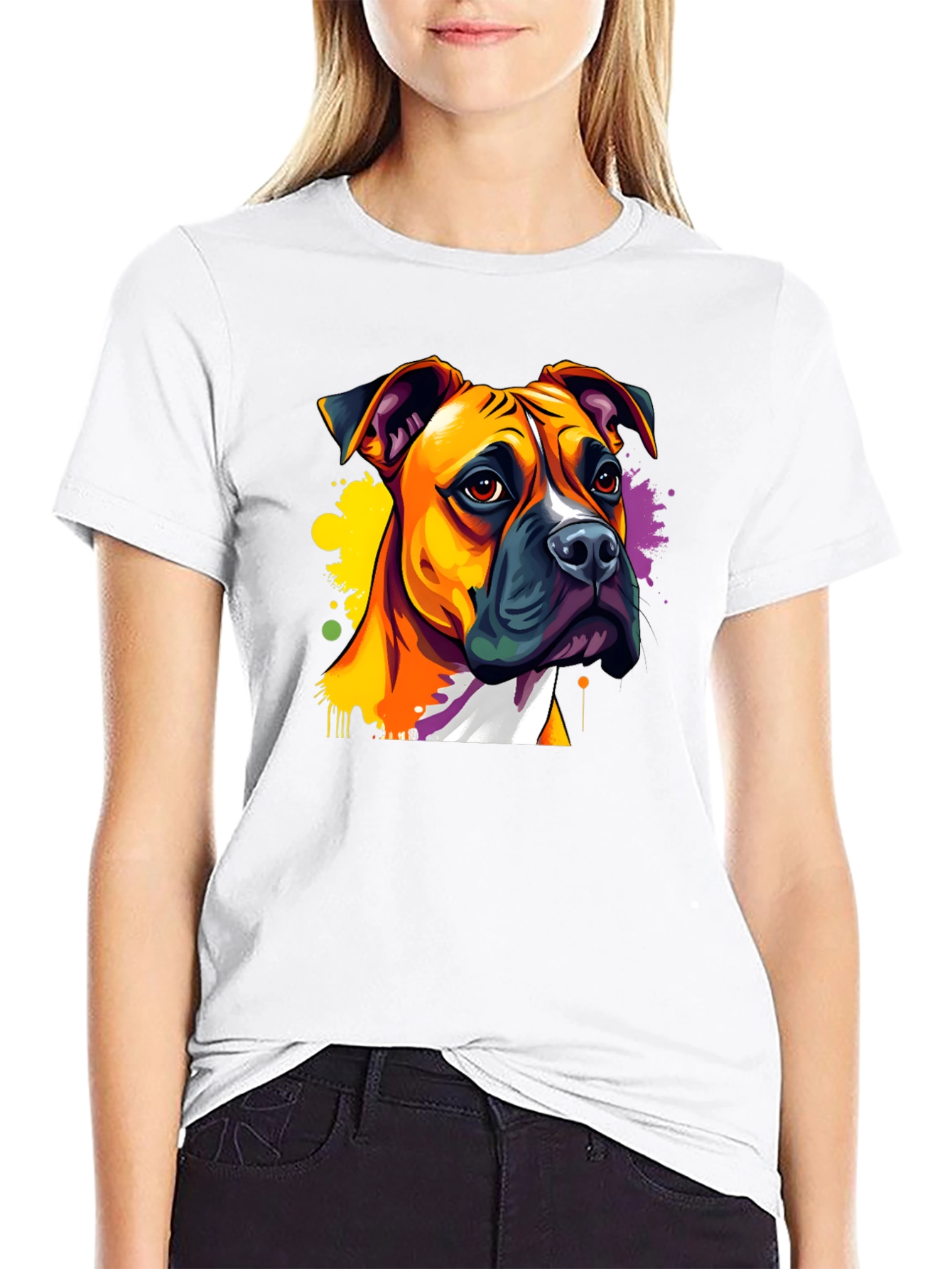 Dog Art T-Shirt - Boxer Breed
