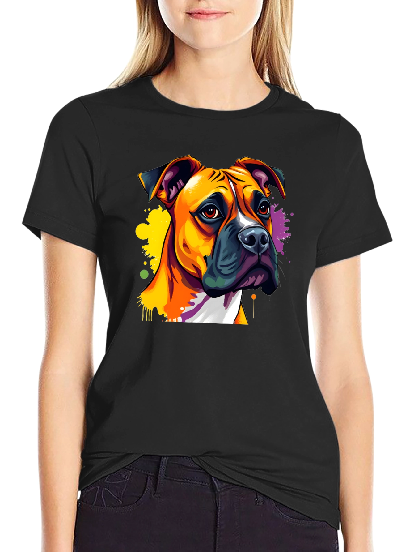 Dog Art T-Shirt - Boxer Breed