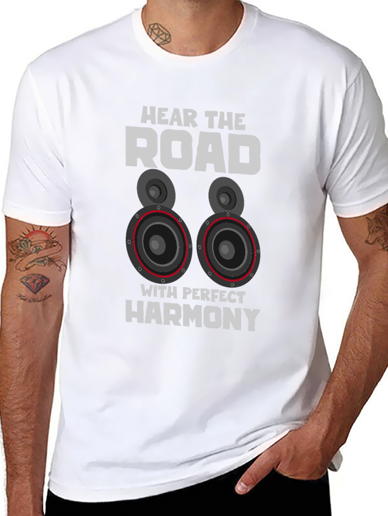 Hear The Road Mens Black T-Shirt