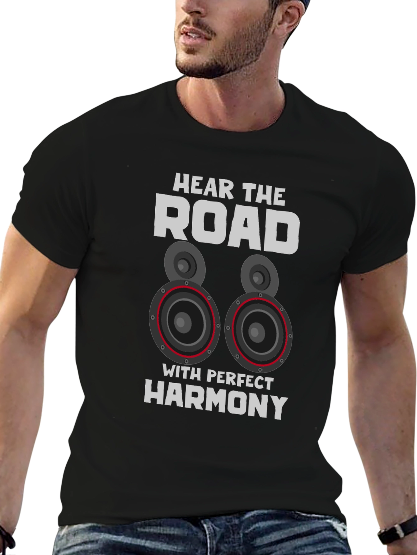 Hear The Road Mens Black T-Shirt