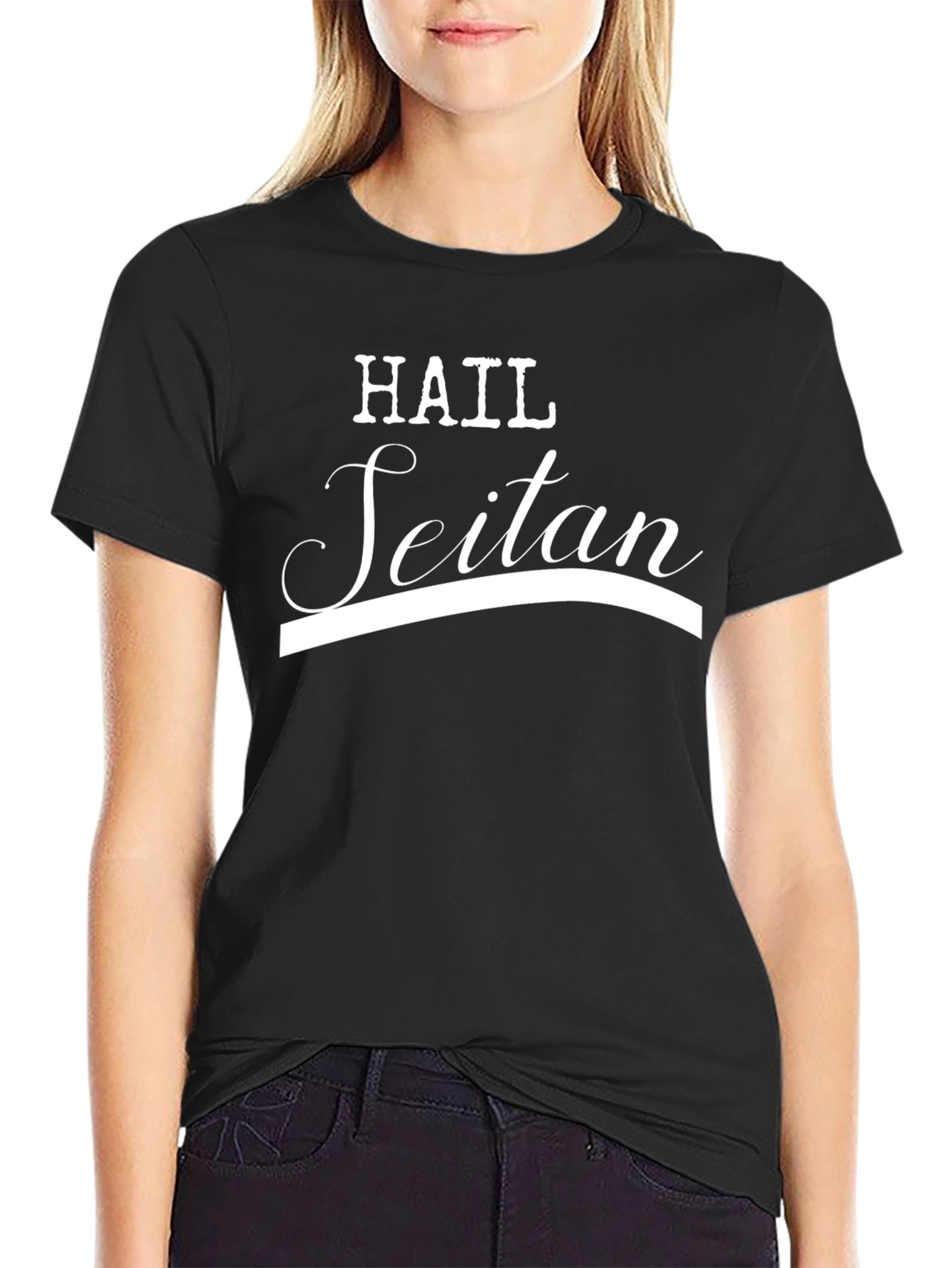 Hail Seitan T-Shirt - Vegan Humor Tee