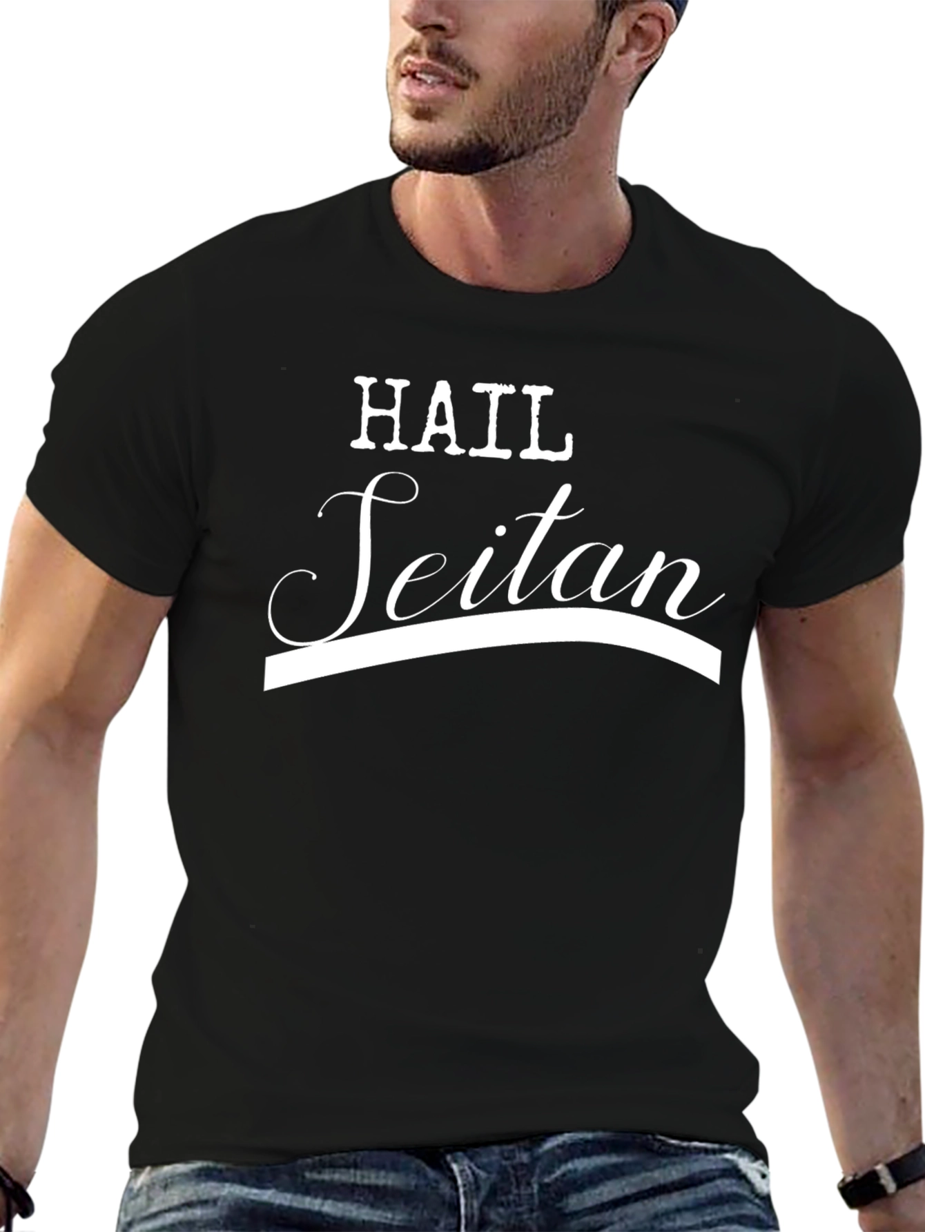 Hail Seitan T-Shirt - Vegan Humor Tee