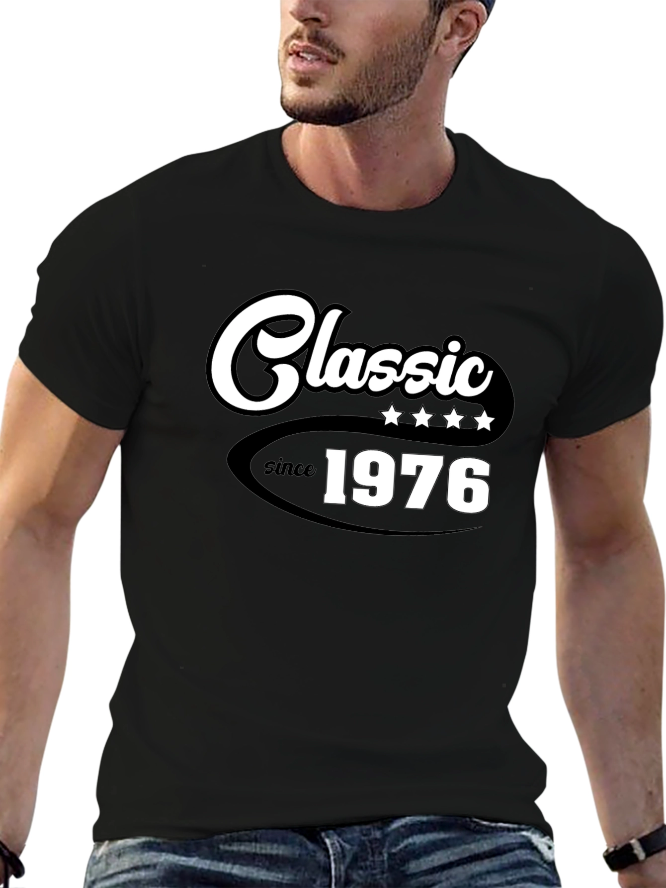 Classic Since 1976 Black Graphic Tee