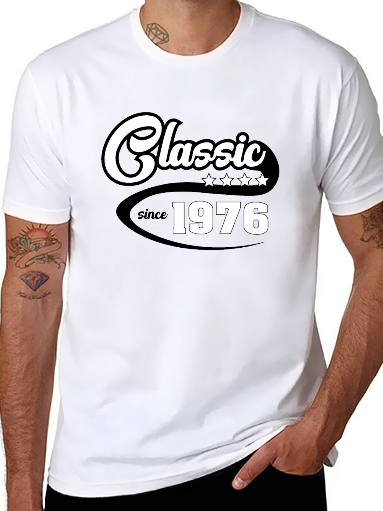 Classic Since 1976 Black Graphic Tee