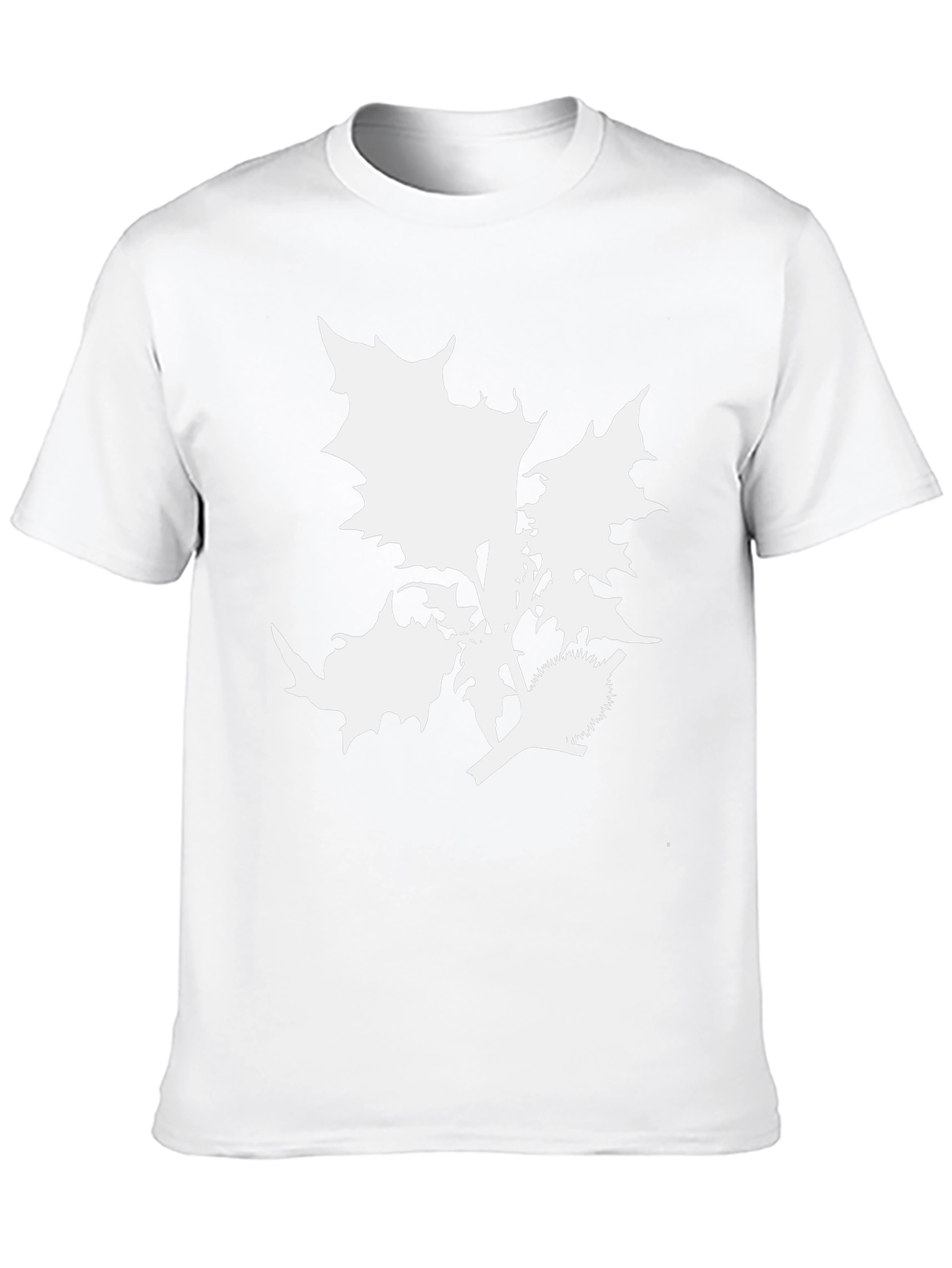 Botanical Graphic Tee - Black Cotton T-Shirt