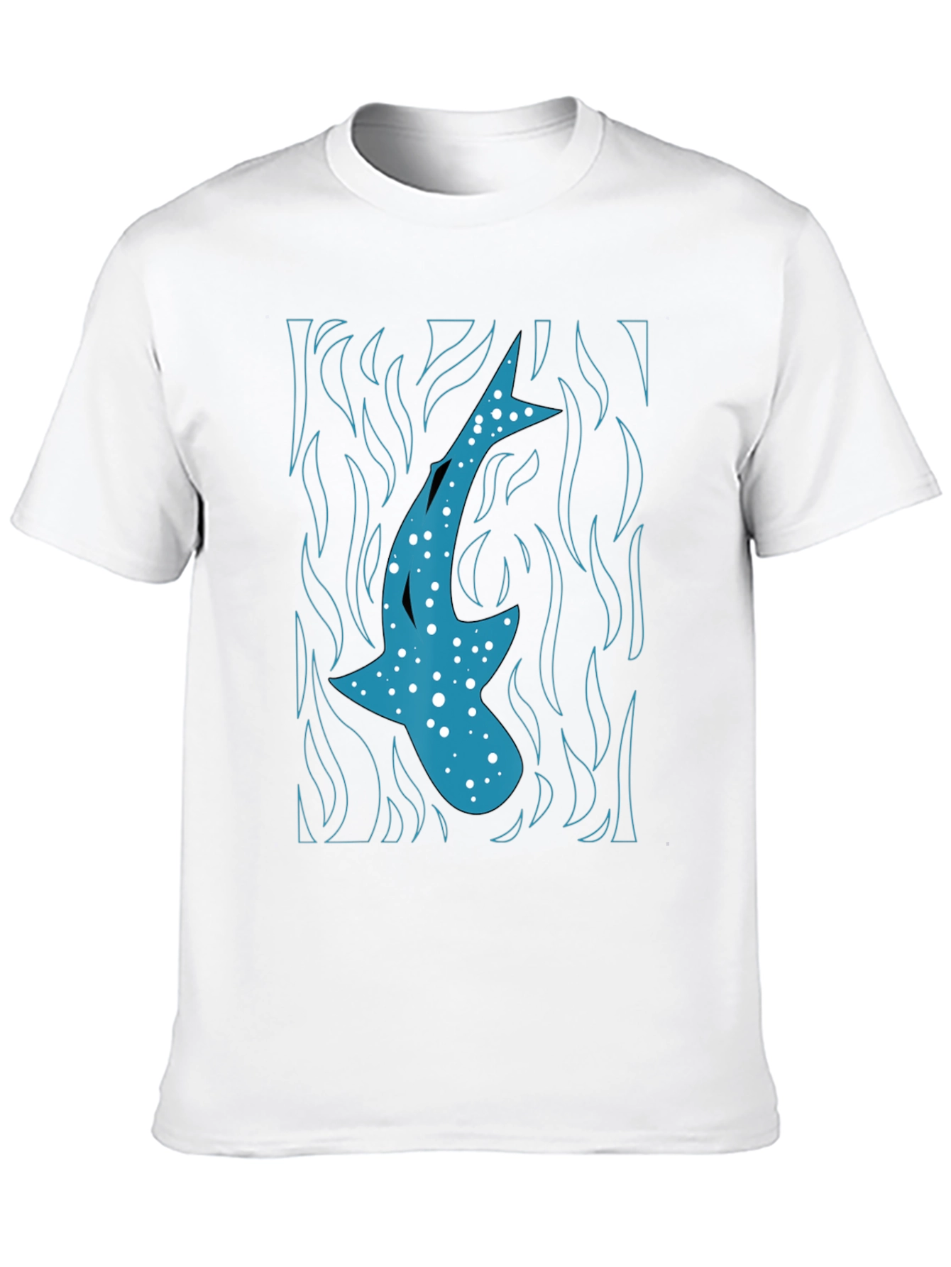 Whale Shark Graphic Tee - Mens Black T-Shirt