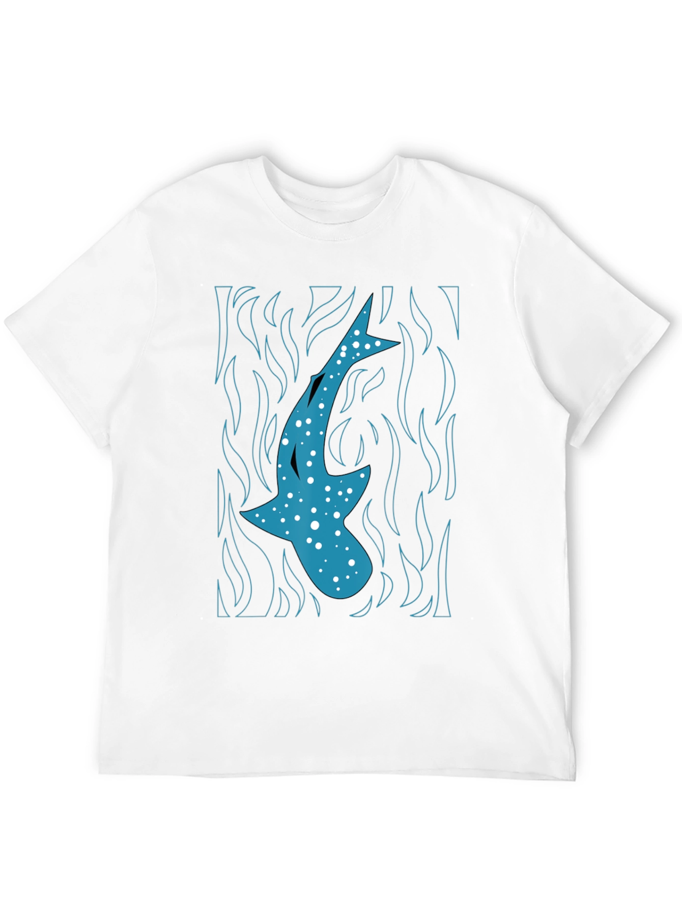 Whale Shark Graphic Tee - Mens Black T-Shirt