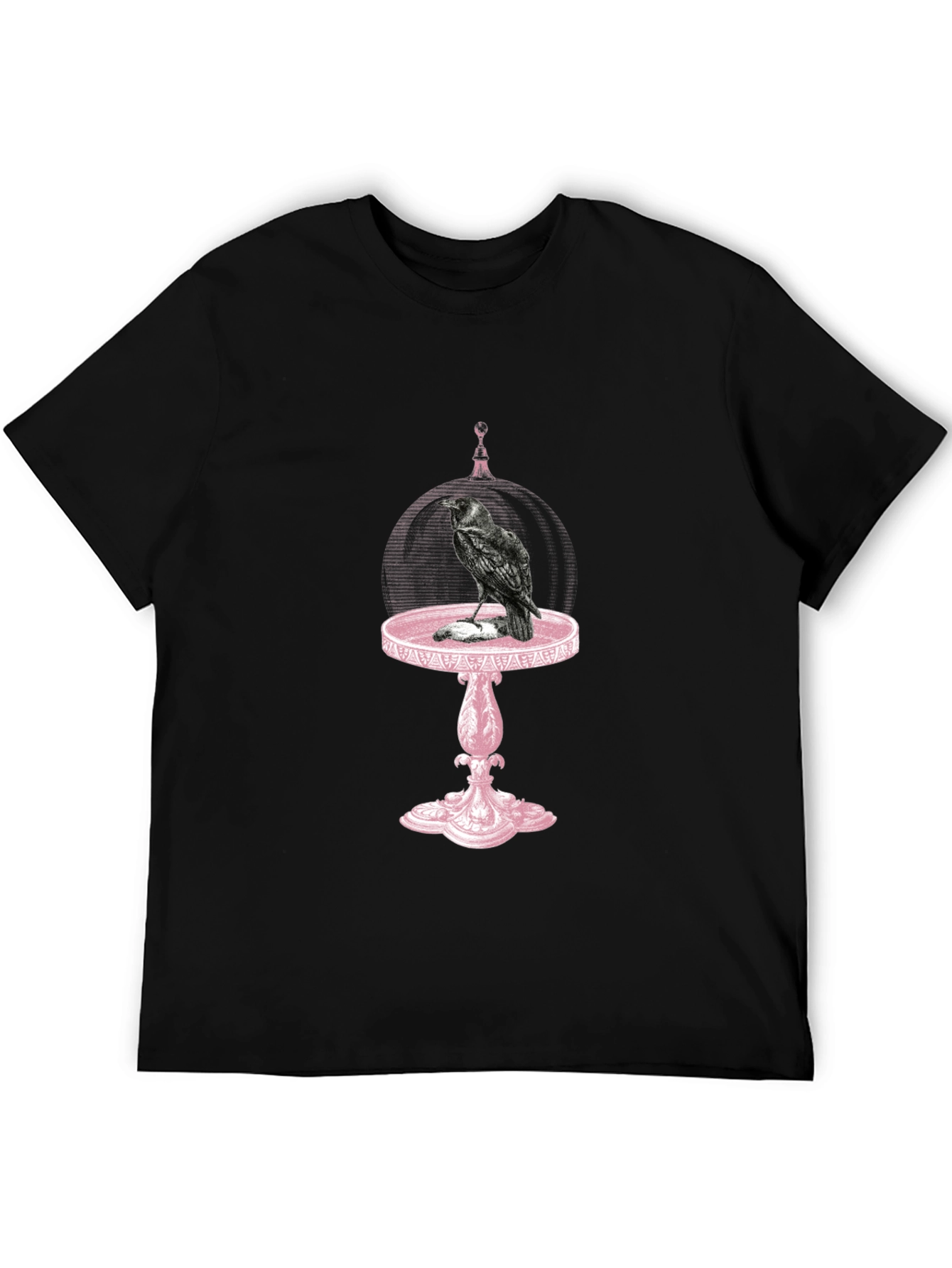 Raven on Table T-Shirt - Gothic Style