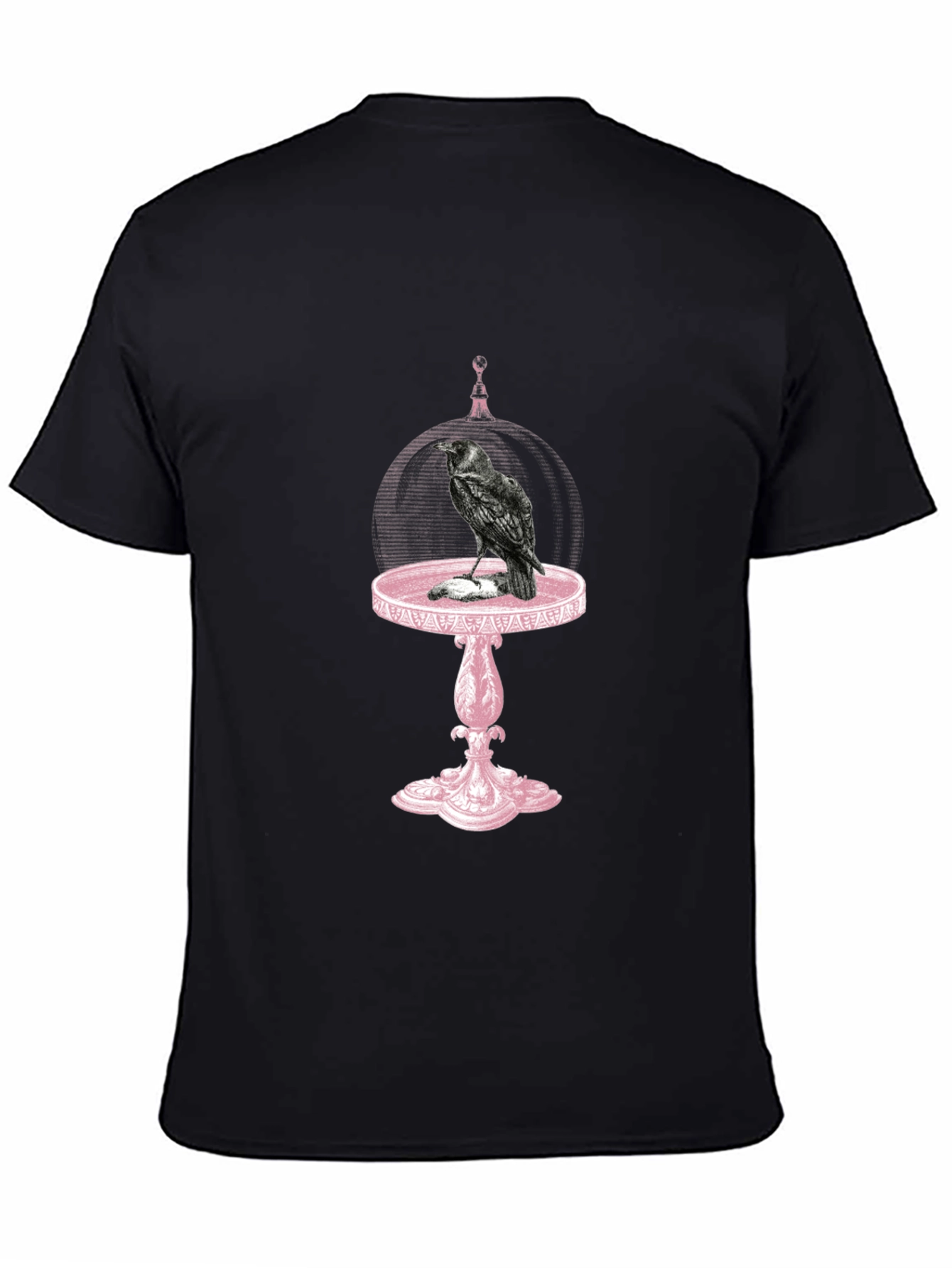Raven on Table T-Shirt - Gothic Style