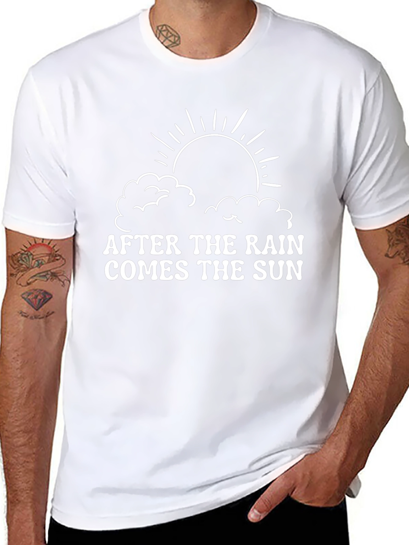 After the Rain Comes the Sun Black Graphic Tee
