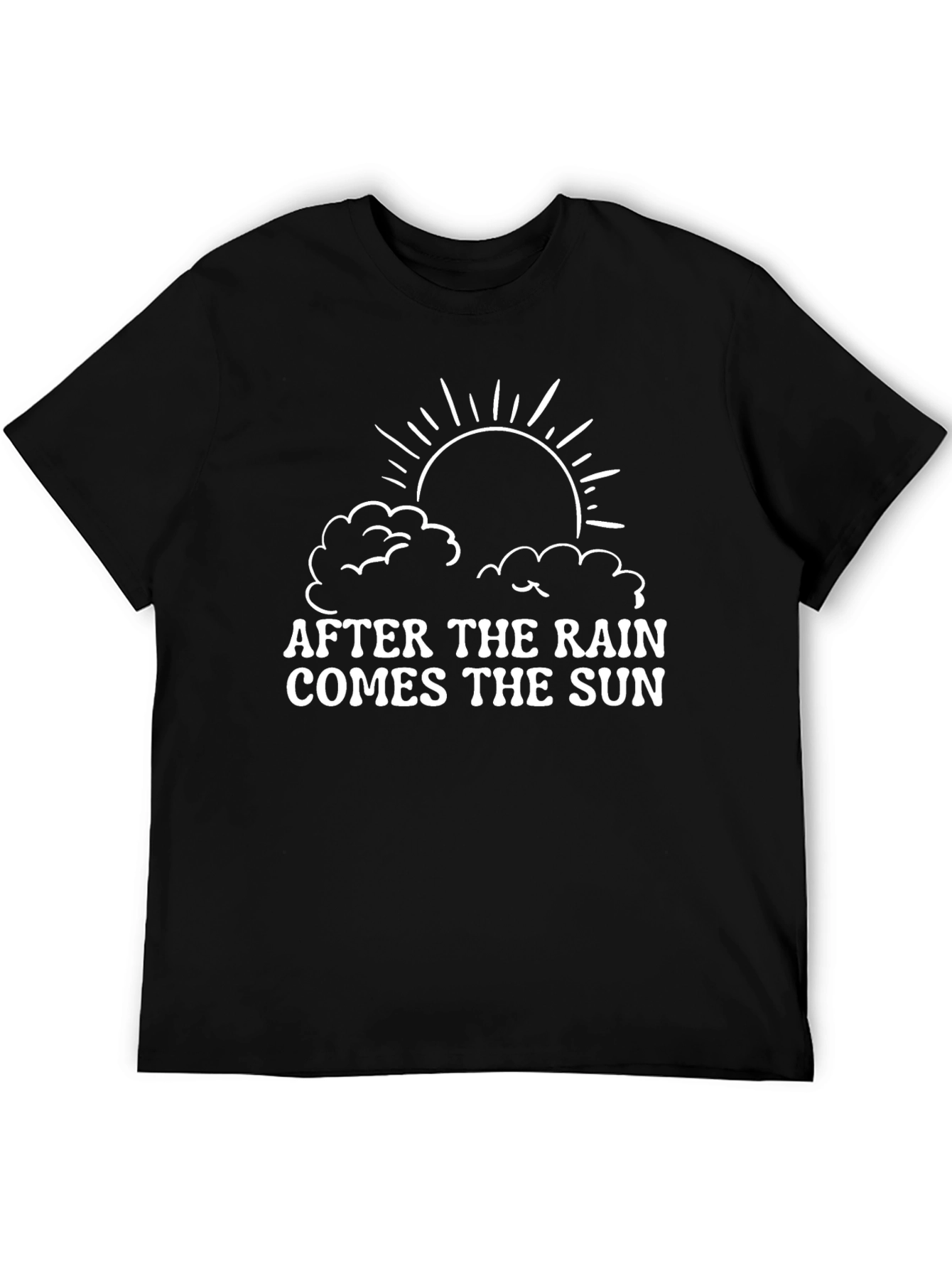 After the Rain Comes the Sun Black Graphic Tee