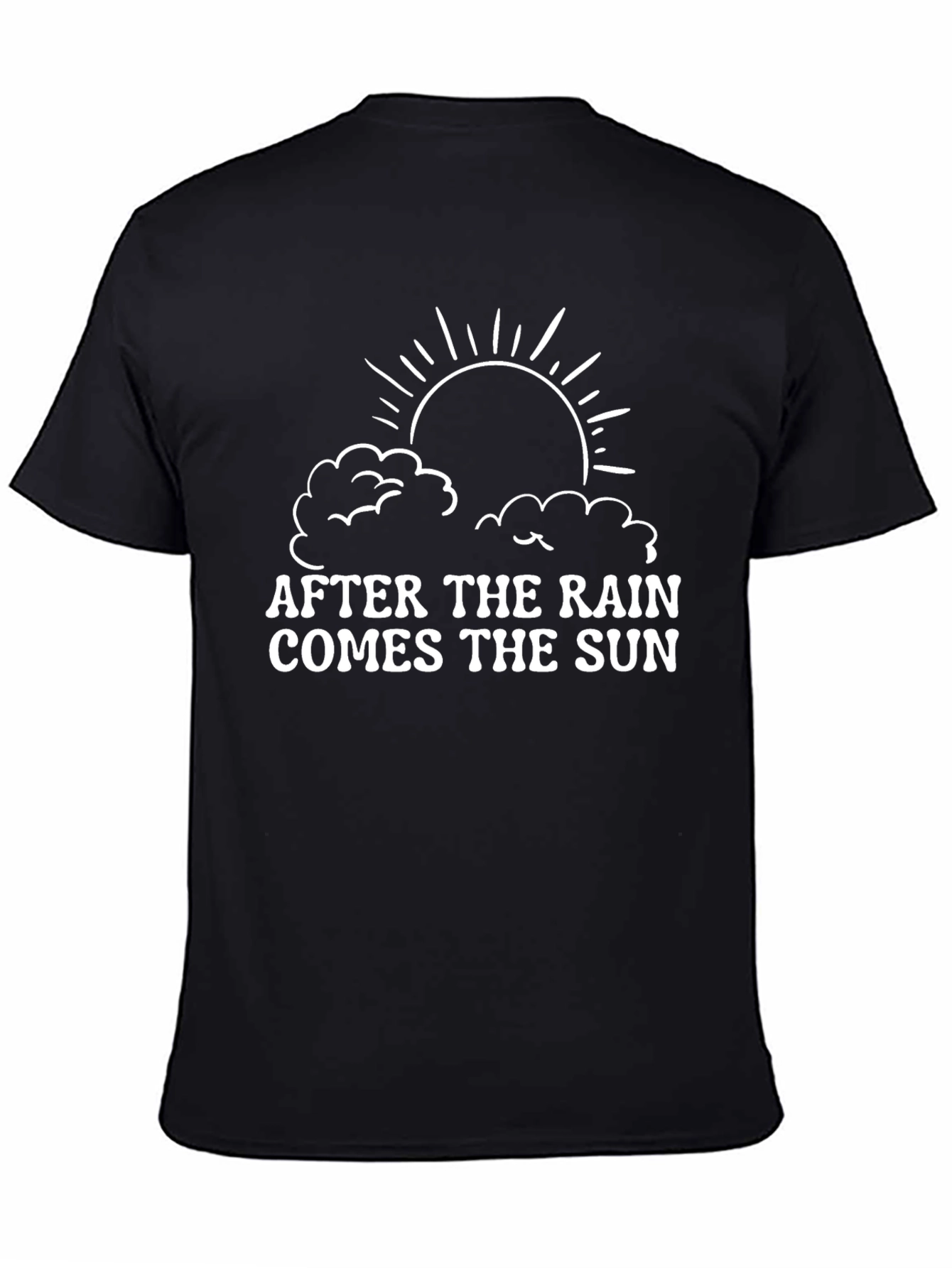 After the Rain Comes the Sun Black Graphic Tee