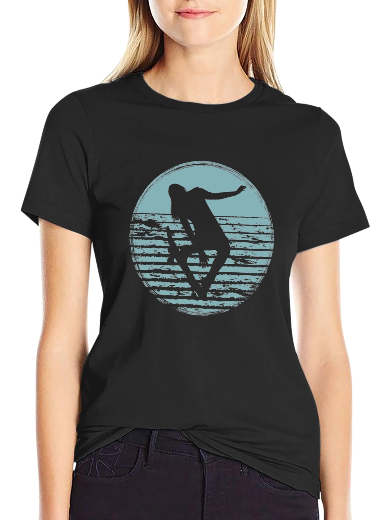 Retro Skateboarder Tee - Cool Graphic T-Shirt