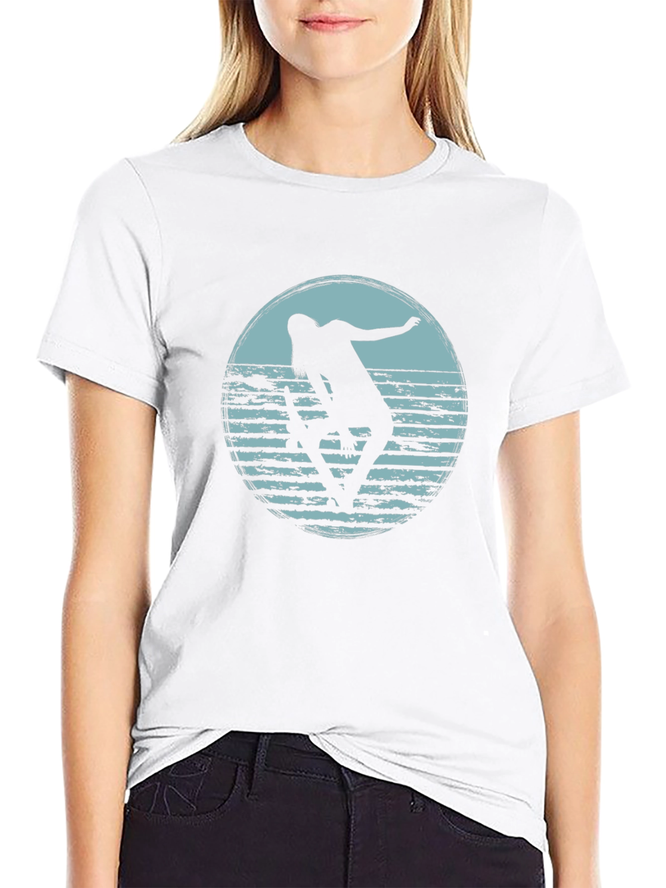 Retro Skateboarder Tee - Cool Graphic T-Shirt