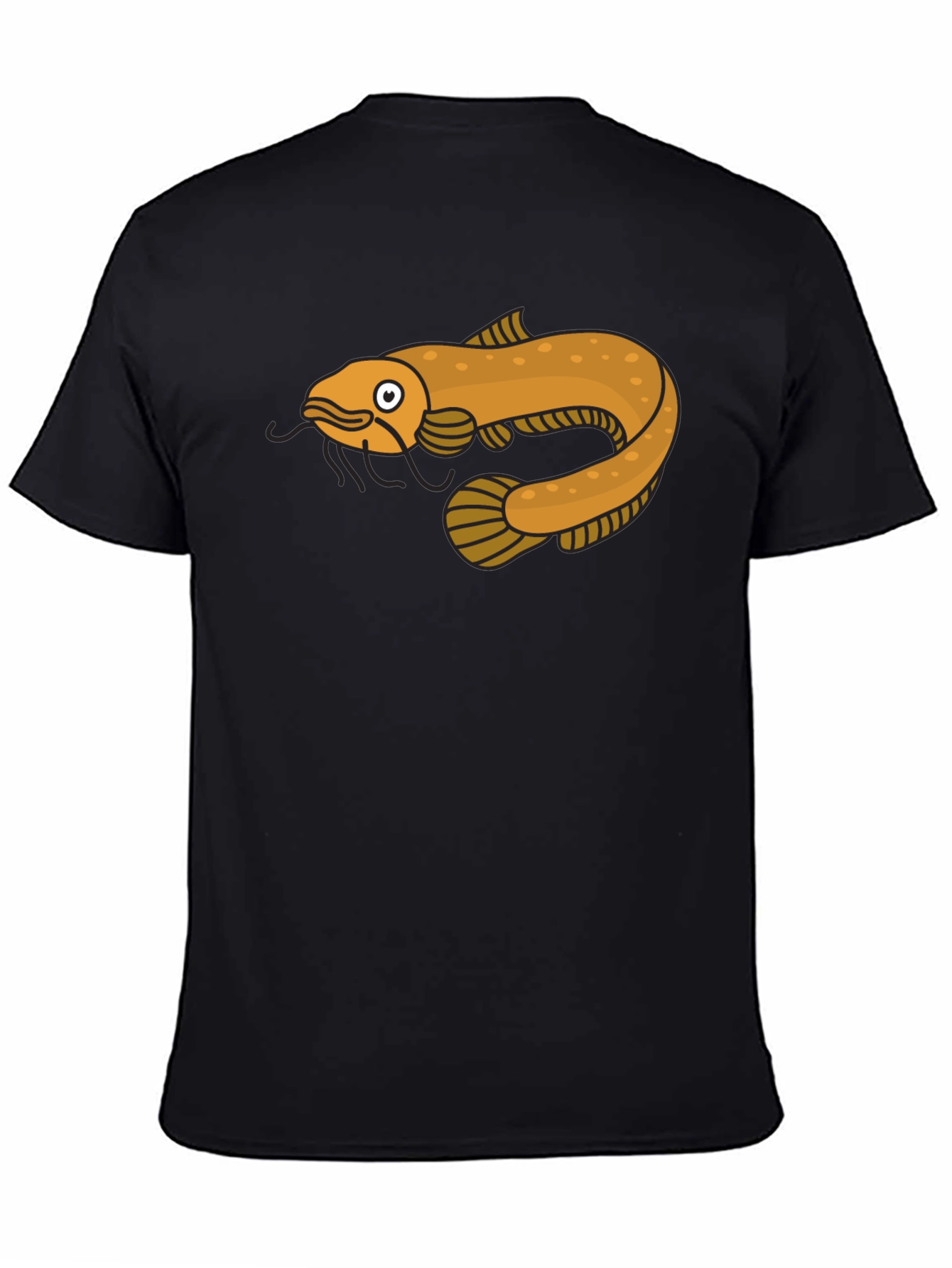 Cool Catfish Graphic T-Shirt - Black Cotton Tee