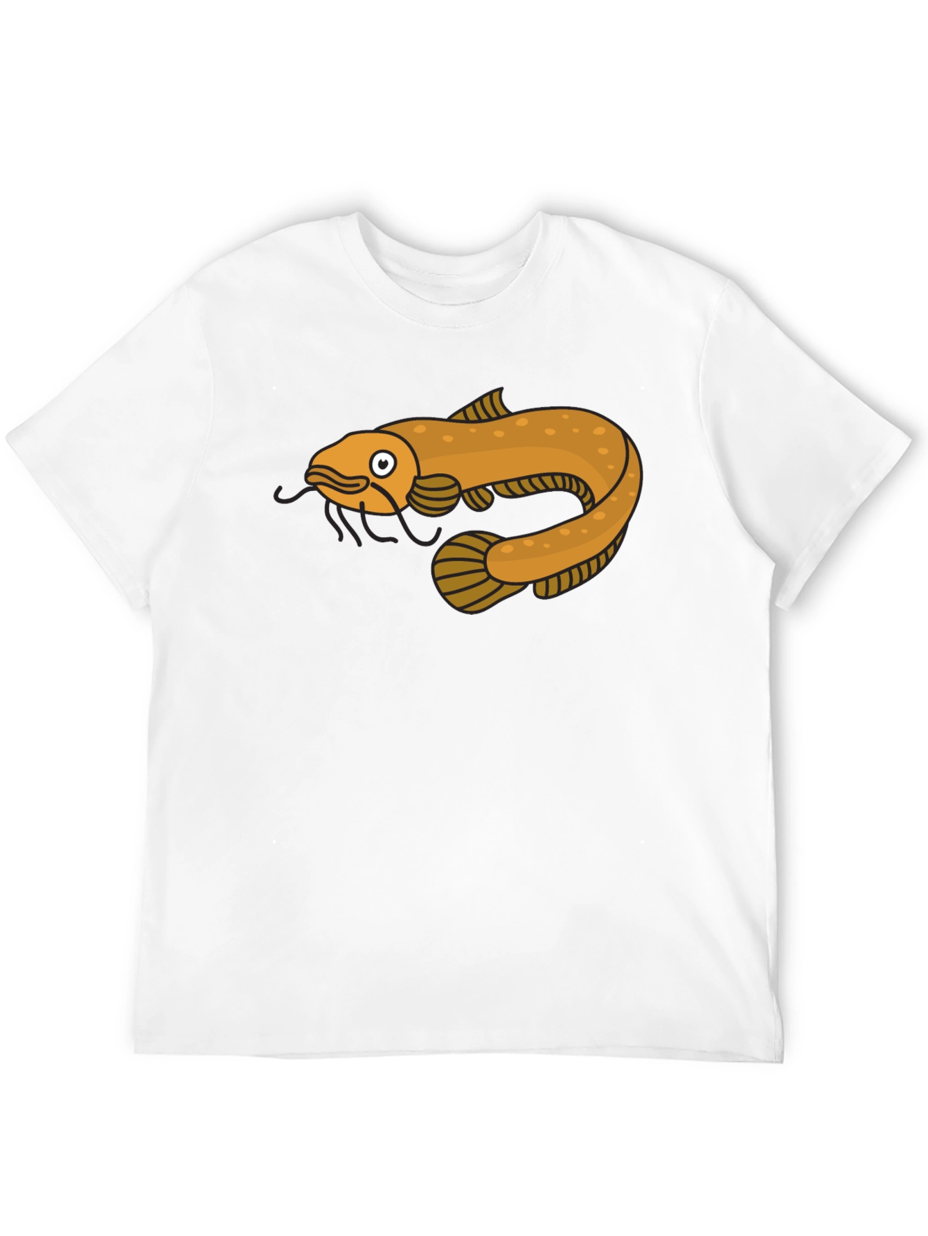 Cool Catfish Graphic T-Shirt - Black Cotton Tee