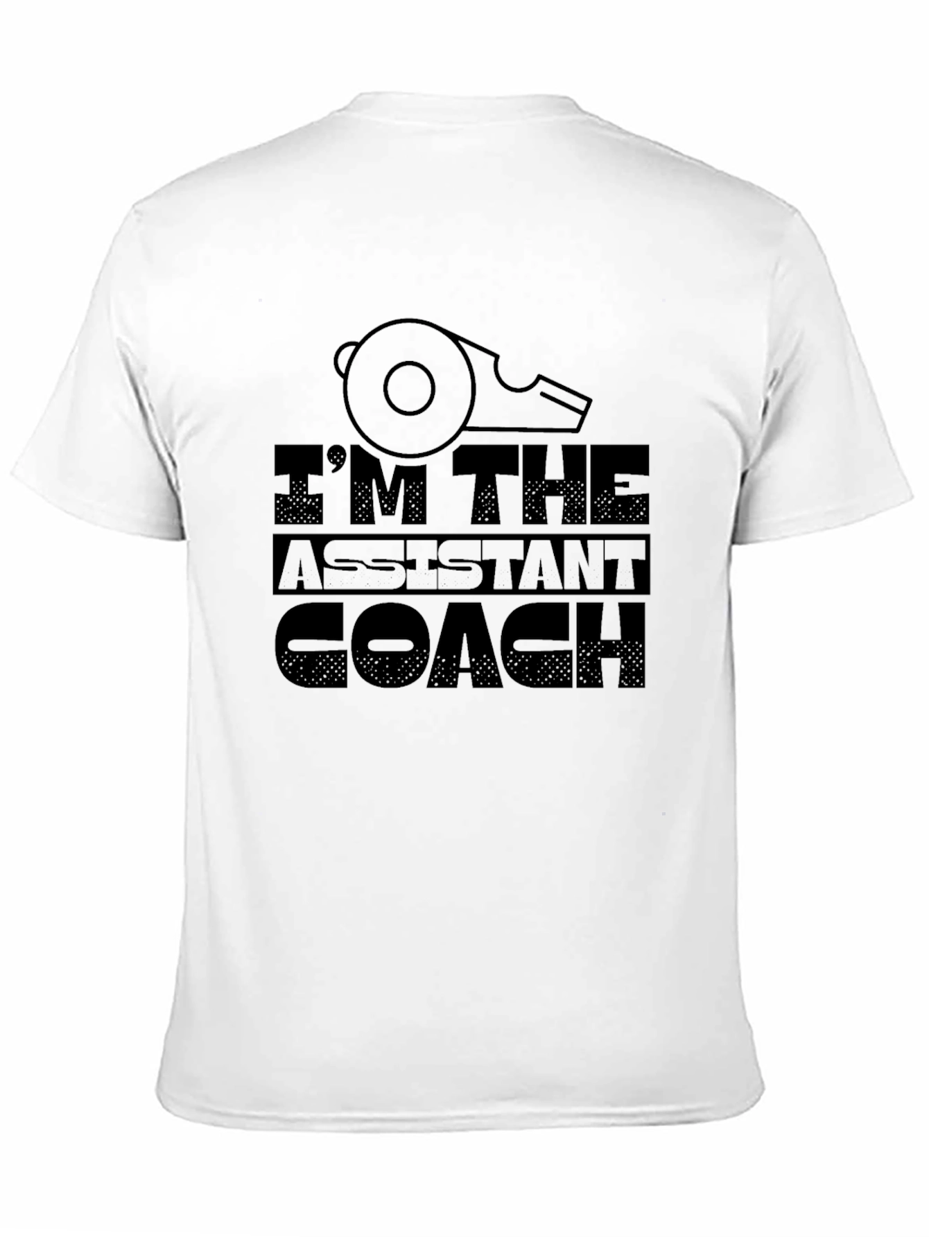 Im The Assistant Coach T-Shirt Whistle Graphic