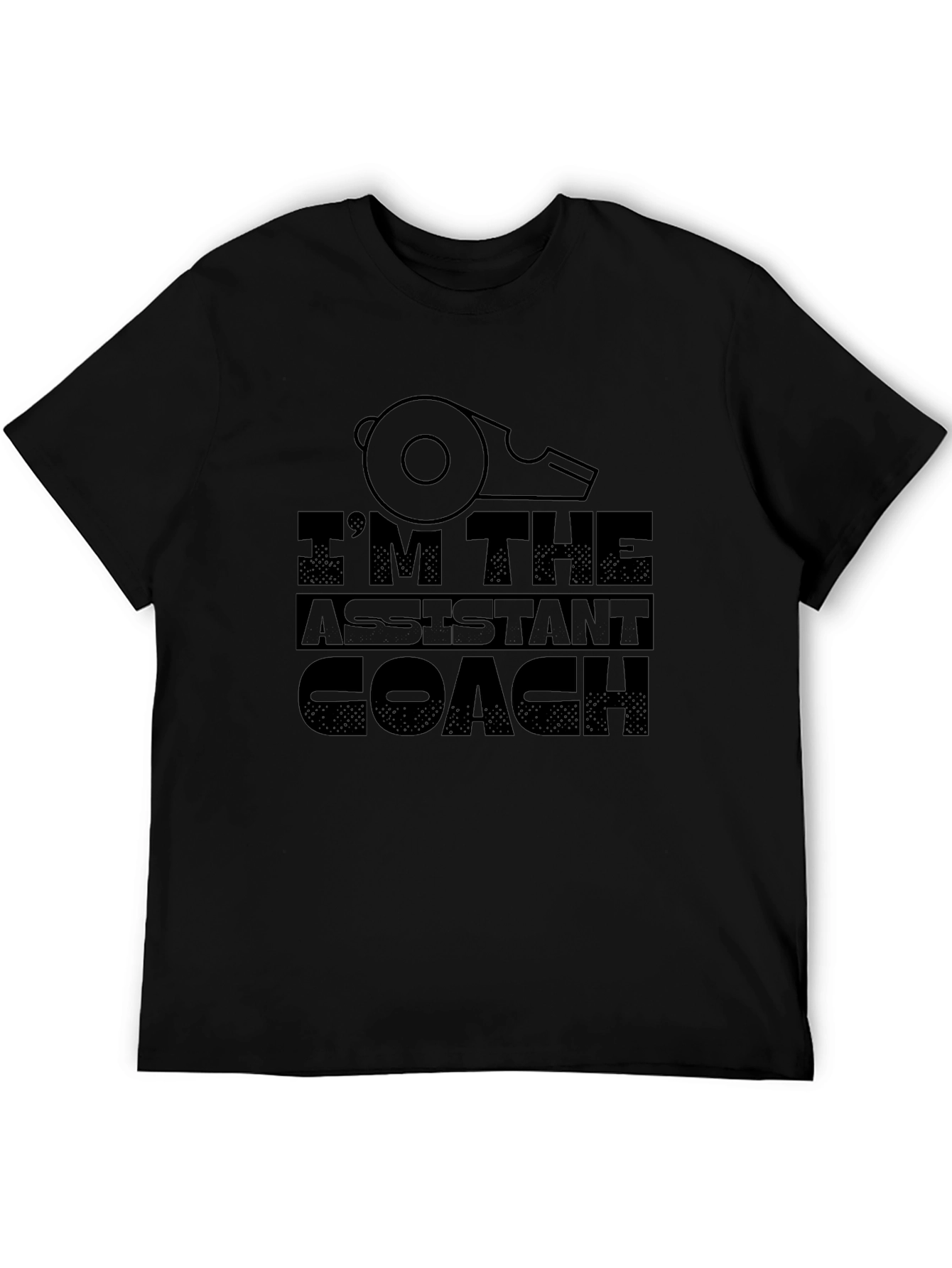 Im The Assistant Coach T-Shirt Whistle Graphic