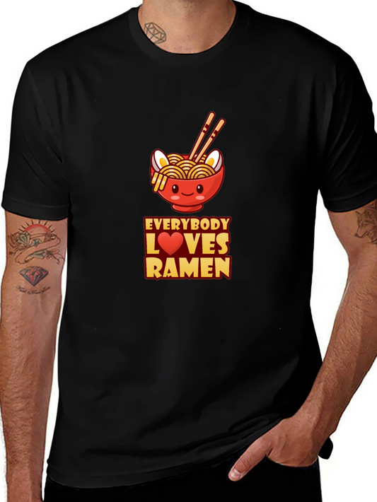 Everybody Loves Ramen T-Shirt - Cute Noodle Bowl Design