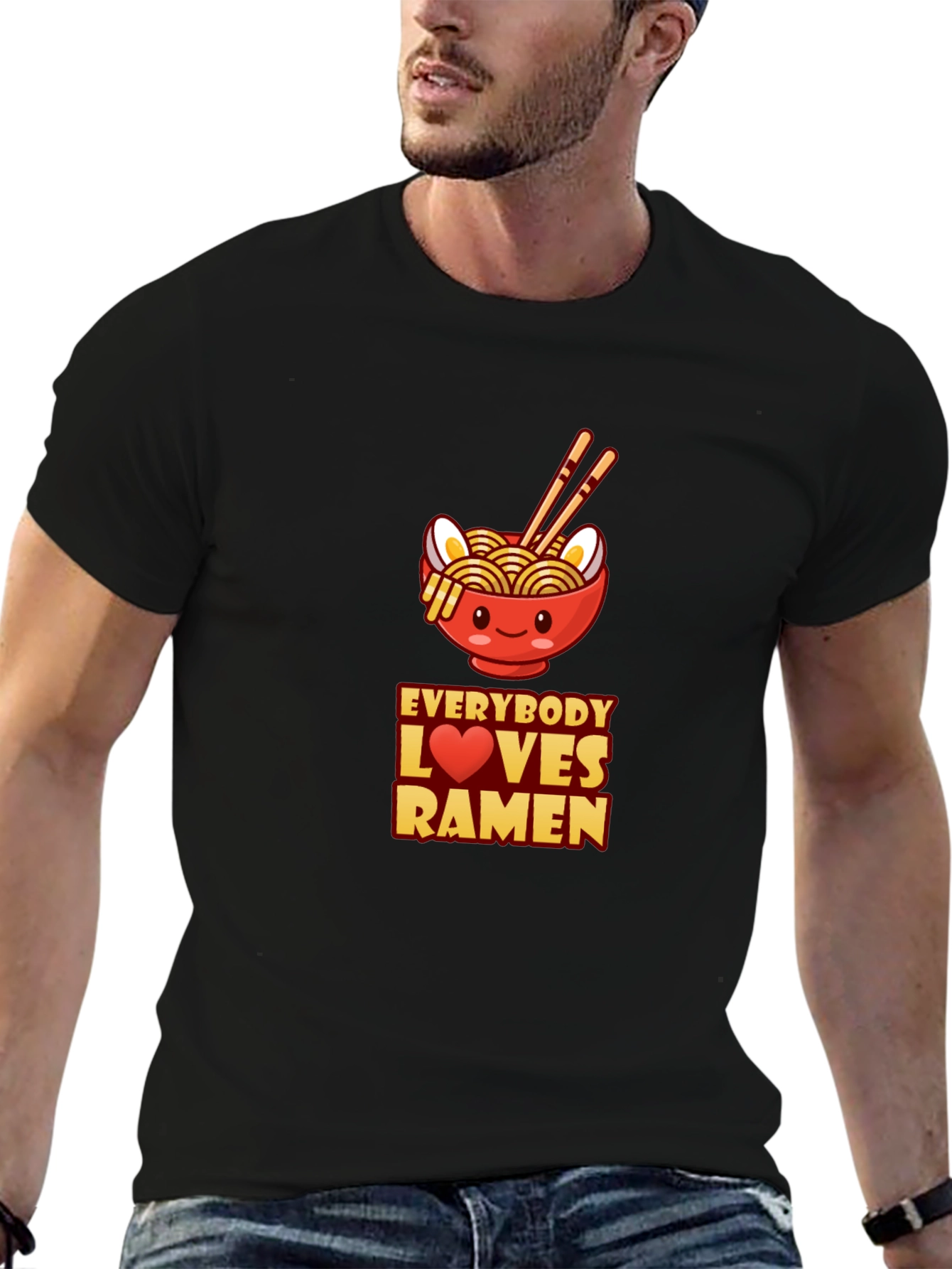 Everybody Loves Ramen T-Shirt - Cute Noodle Bowl Design
