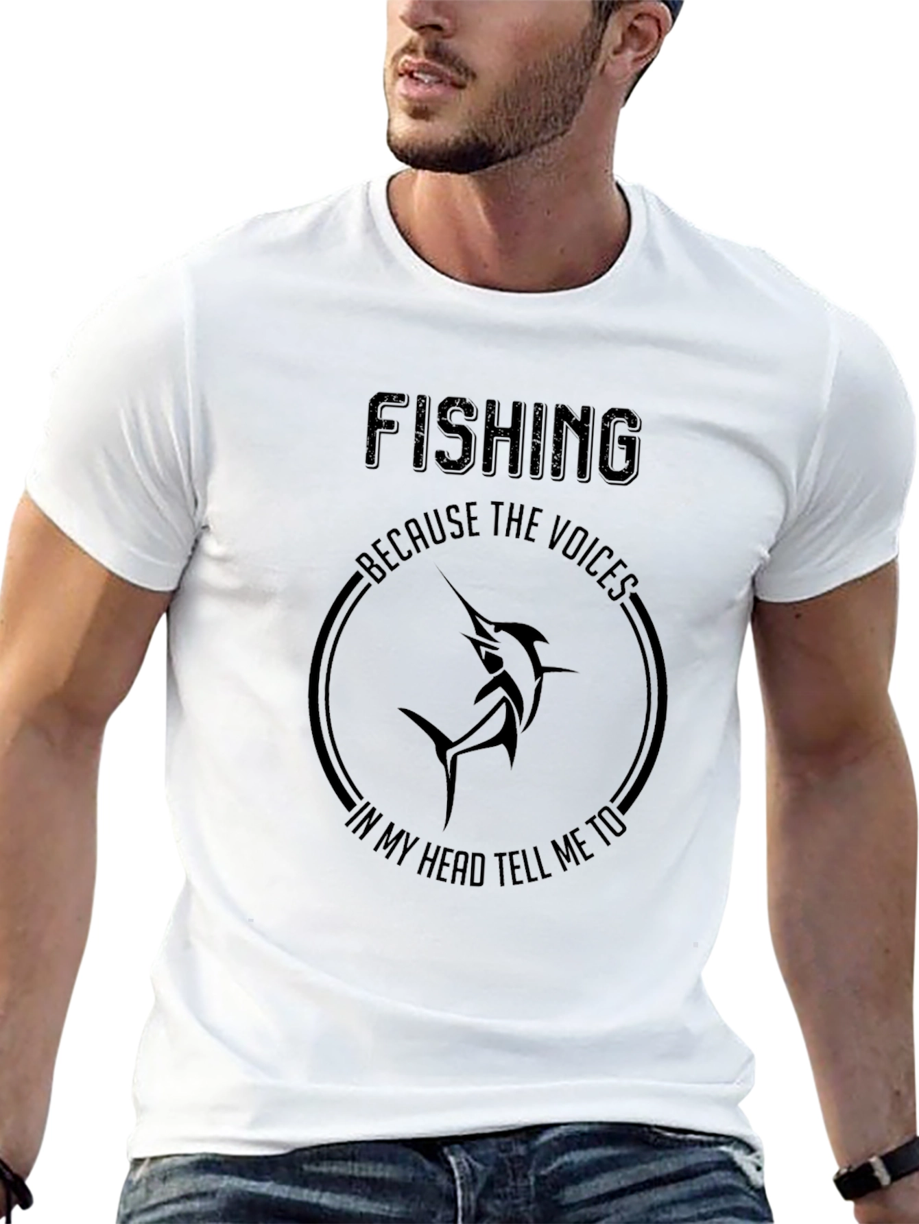 Fishing Voices Graphic T-Shirt
