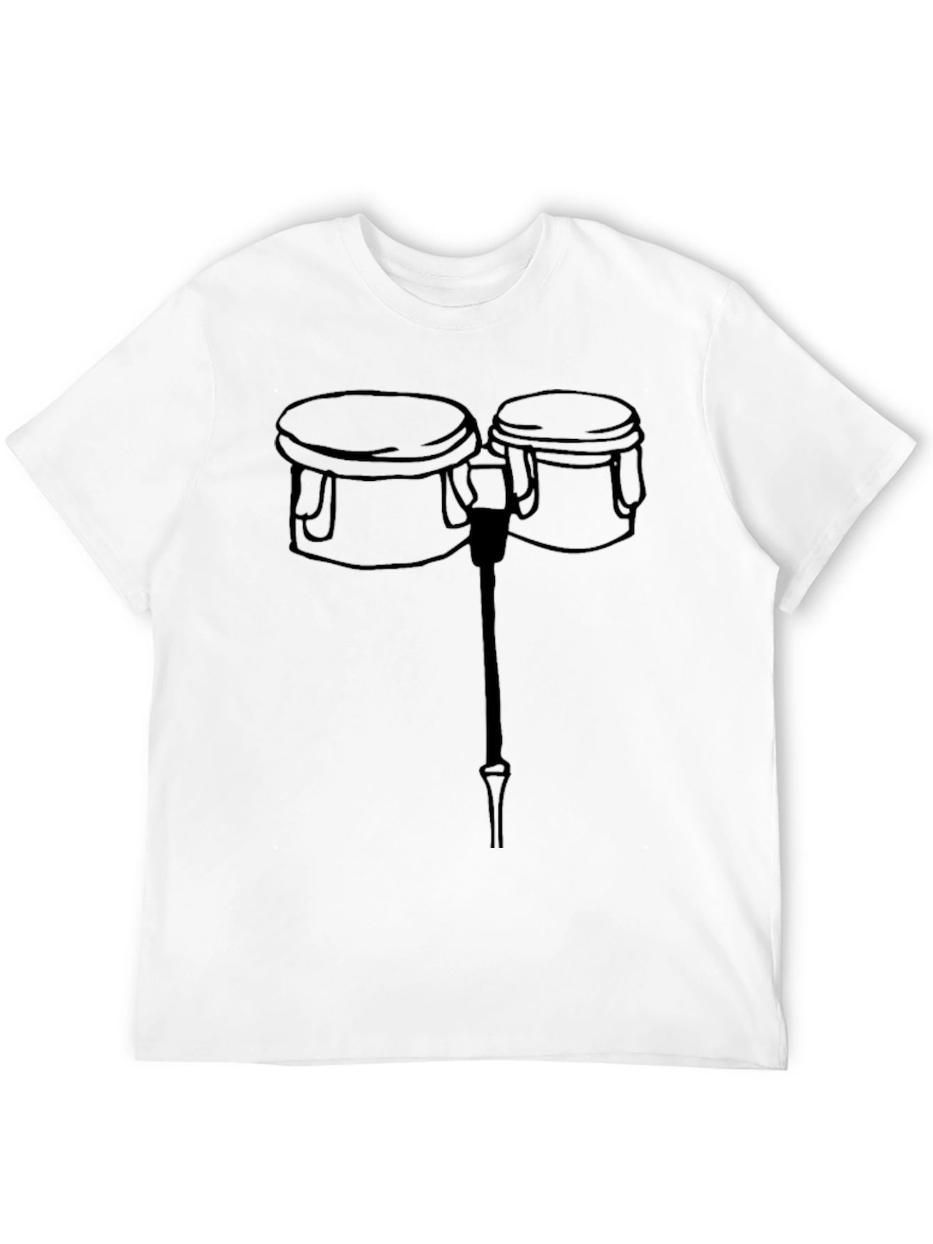 Bongo Drum Graphic Tee - Black T-Shirt