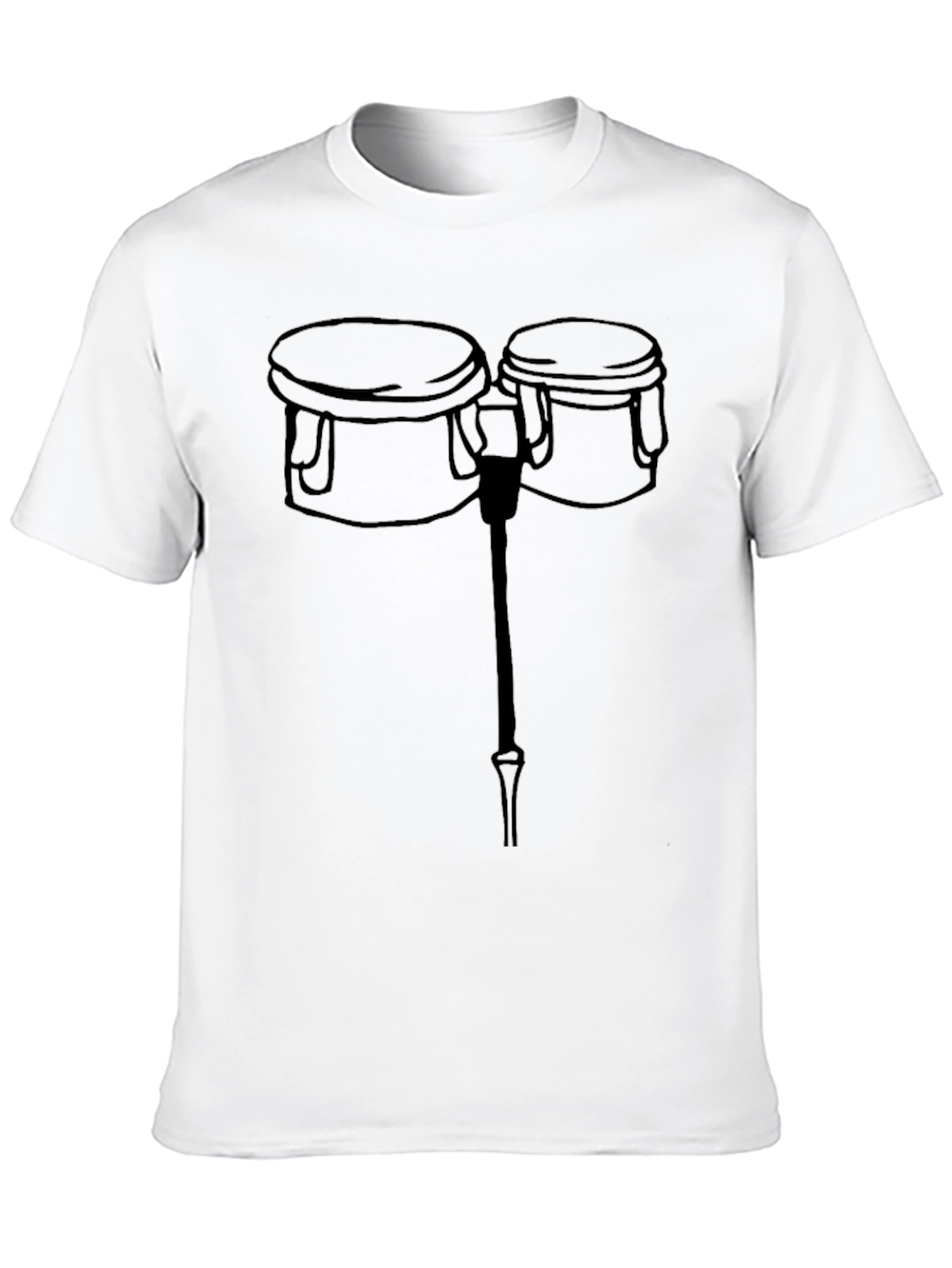 Bongo Drum Graphic Tee - Black T-Shirt