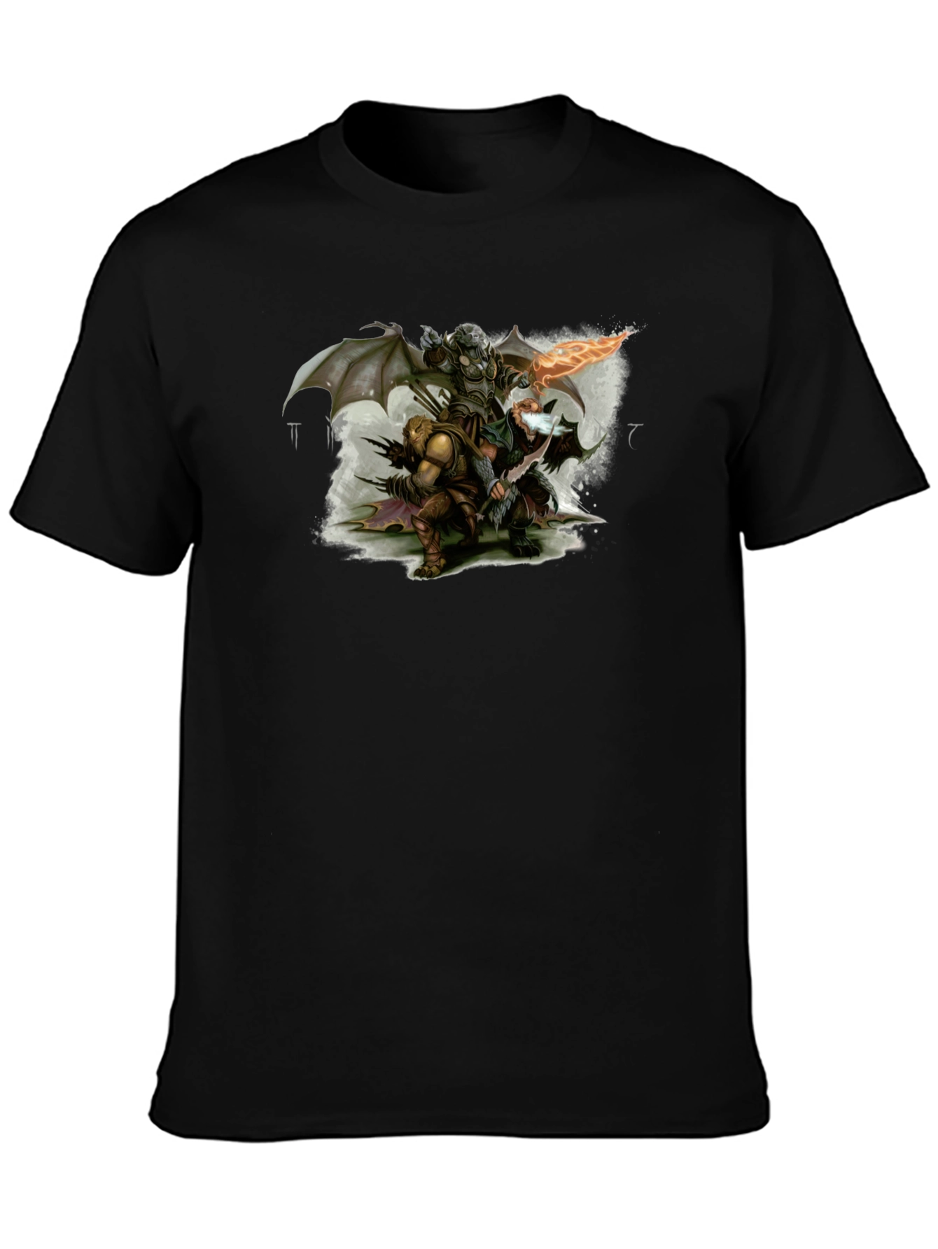 Fantasy Warriors Black T-Shirt