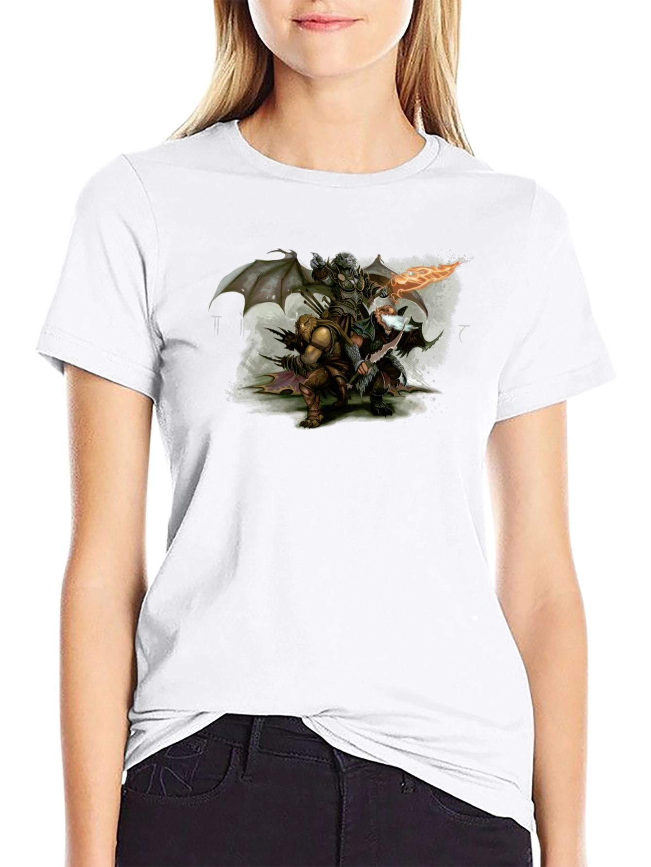 Fantasy Warriors Black T-Shirt