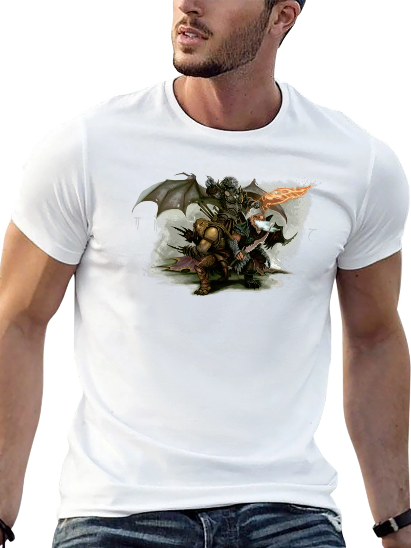 Fantasy Warriors Black T-Shirt
