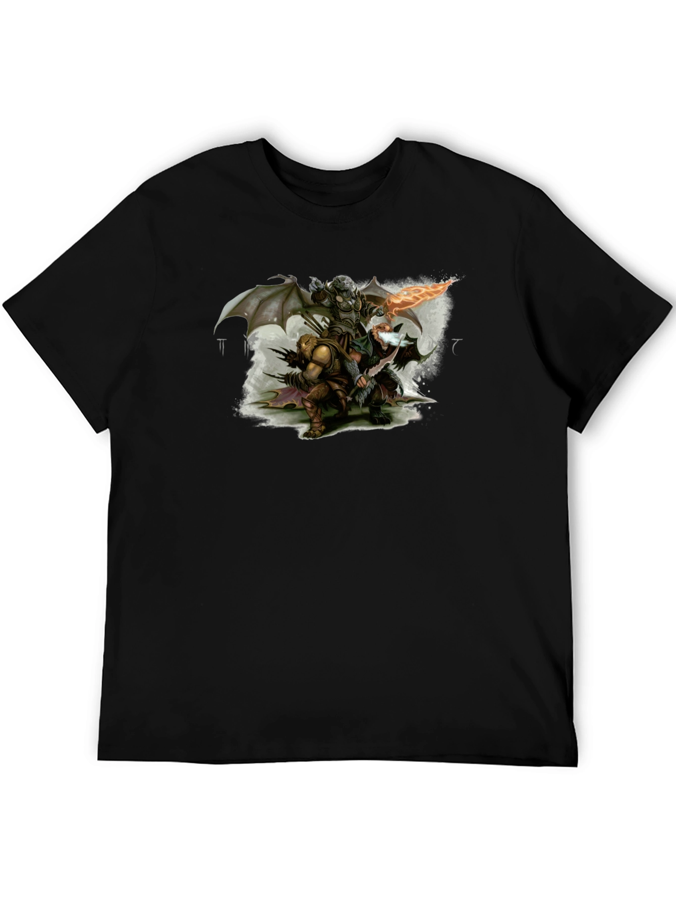 Fantasy Warriors Black T-Shirt