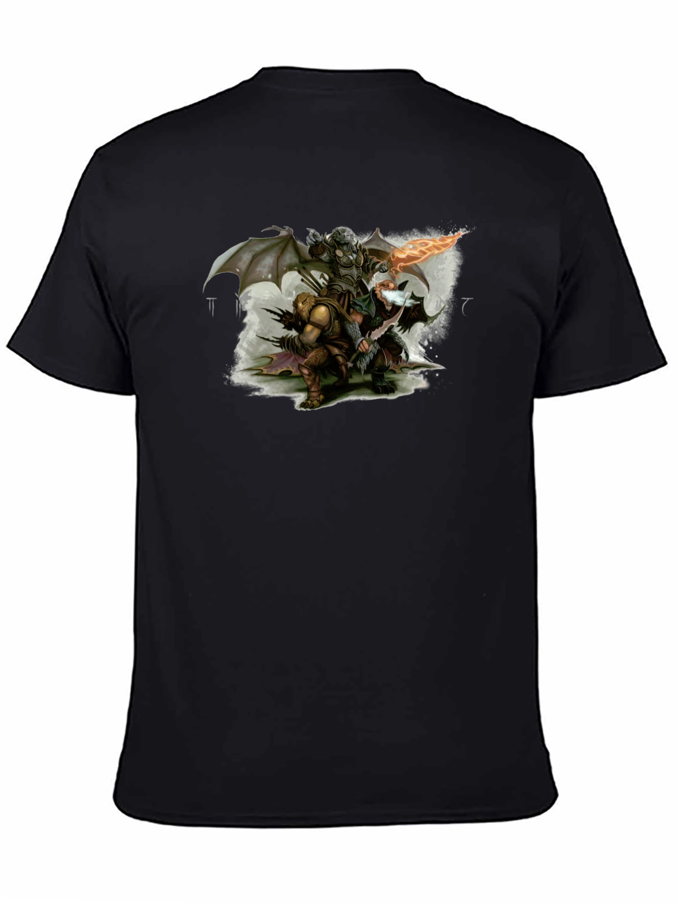 Fantasy Warriors Black T-Shirt