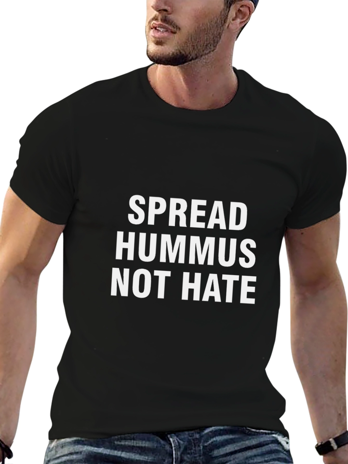 Spread Hummus Not Hate Graphic Tee